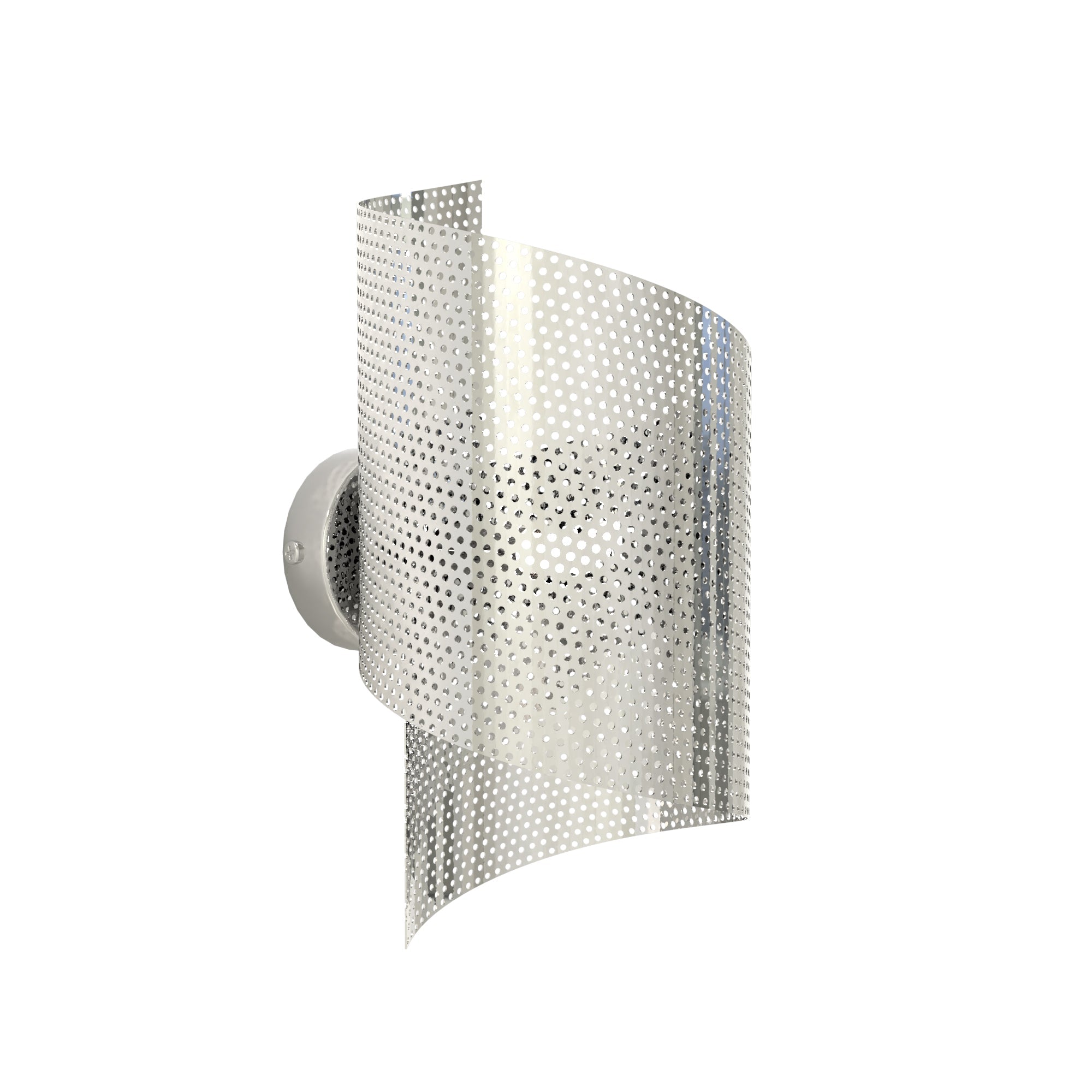 Kinkiet ścienny INEZ Ażurowy CHROM Metalowy 1xG9 lampa Oryginalny Design - LAITICA