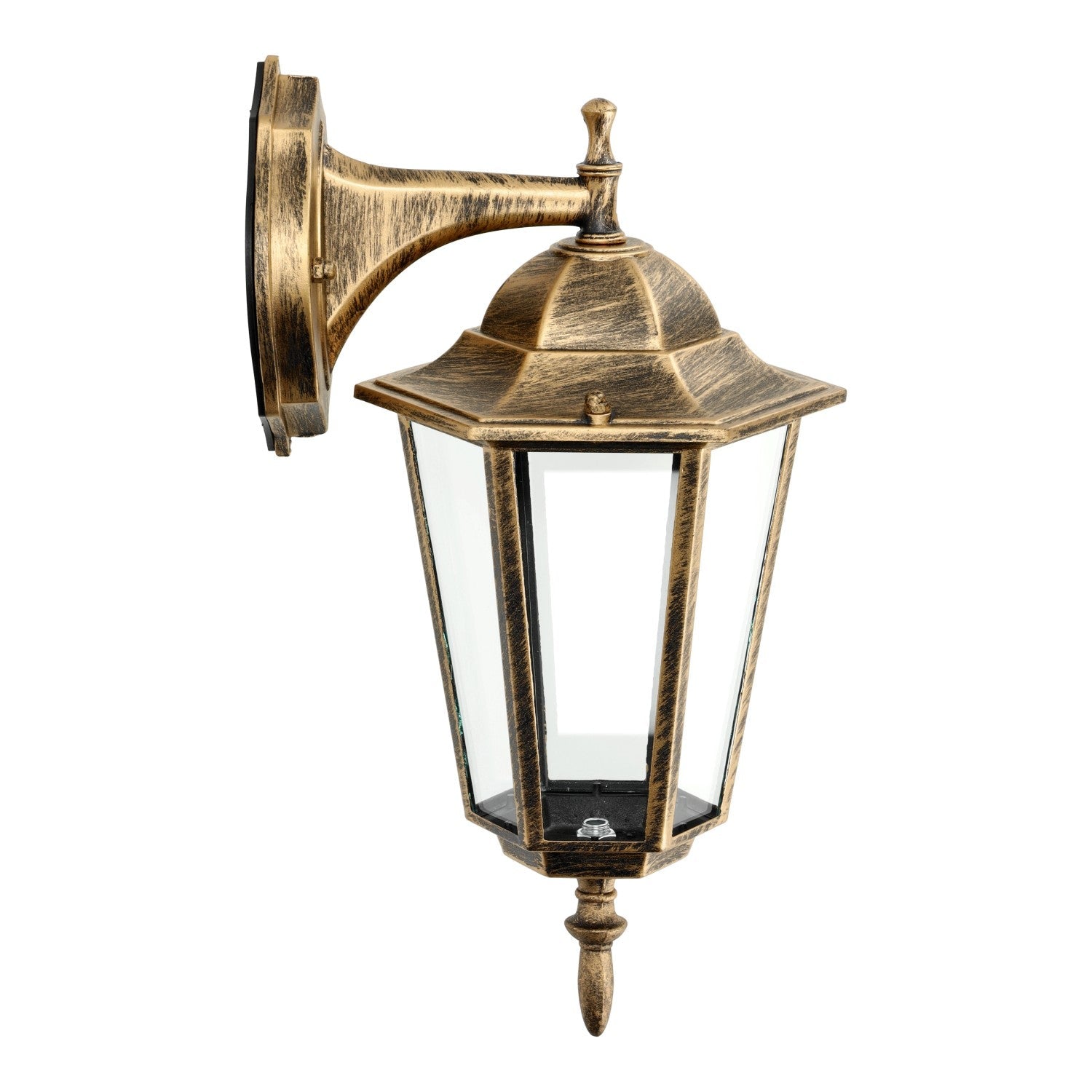 Kinkiet ścienny LATARNIA ZŁOTA ogrodowa E27 lampa elewacyjna IP54 - LAITICA