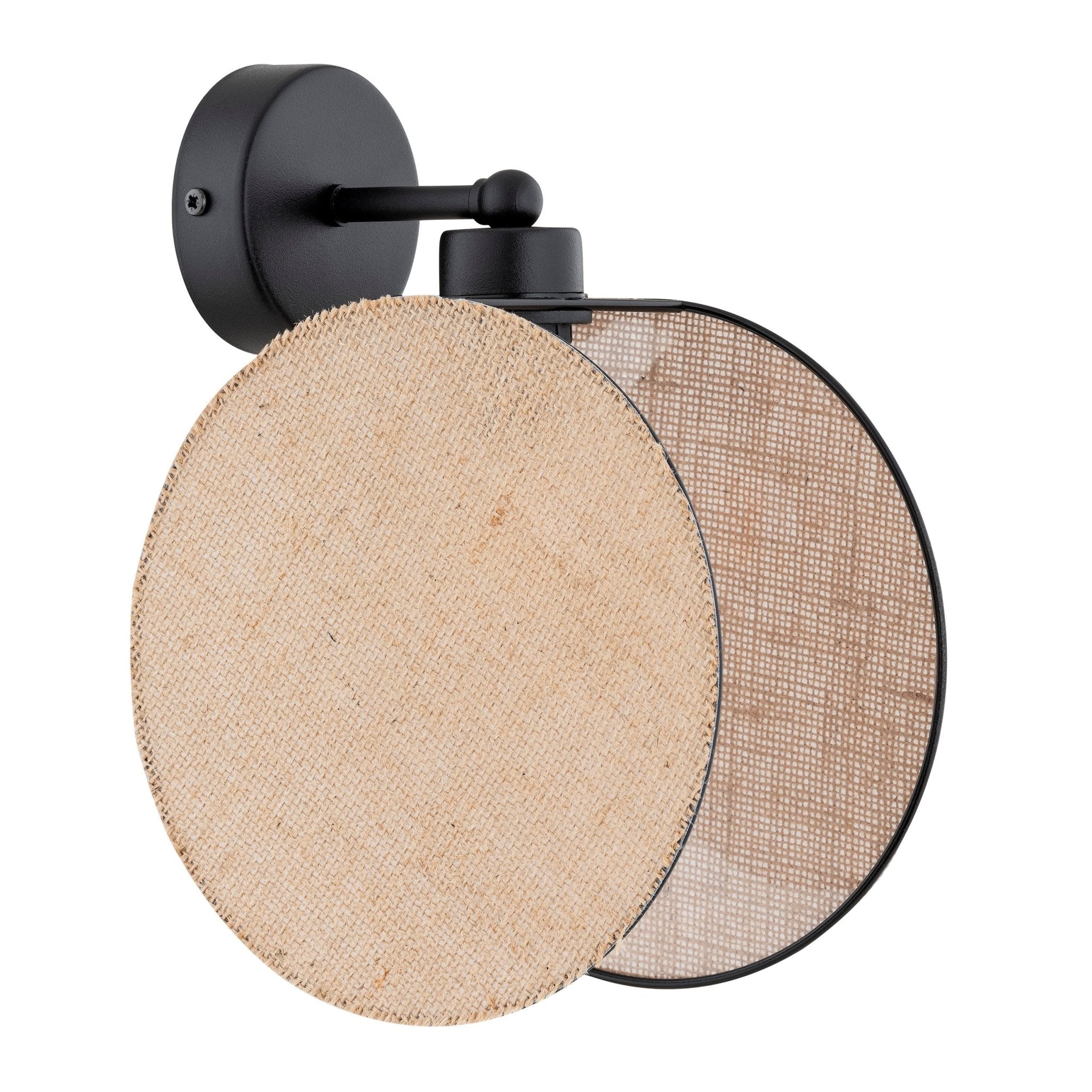 Kinkiet ścienny NELI metal i tworzywo lampa ścienna 1xE27 odcienie beżu - LAITICA