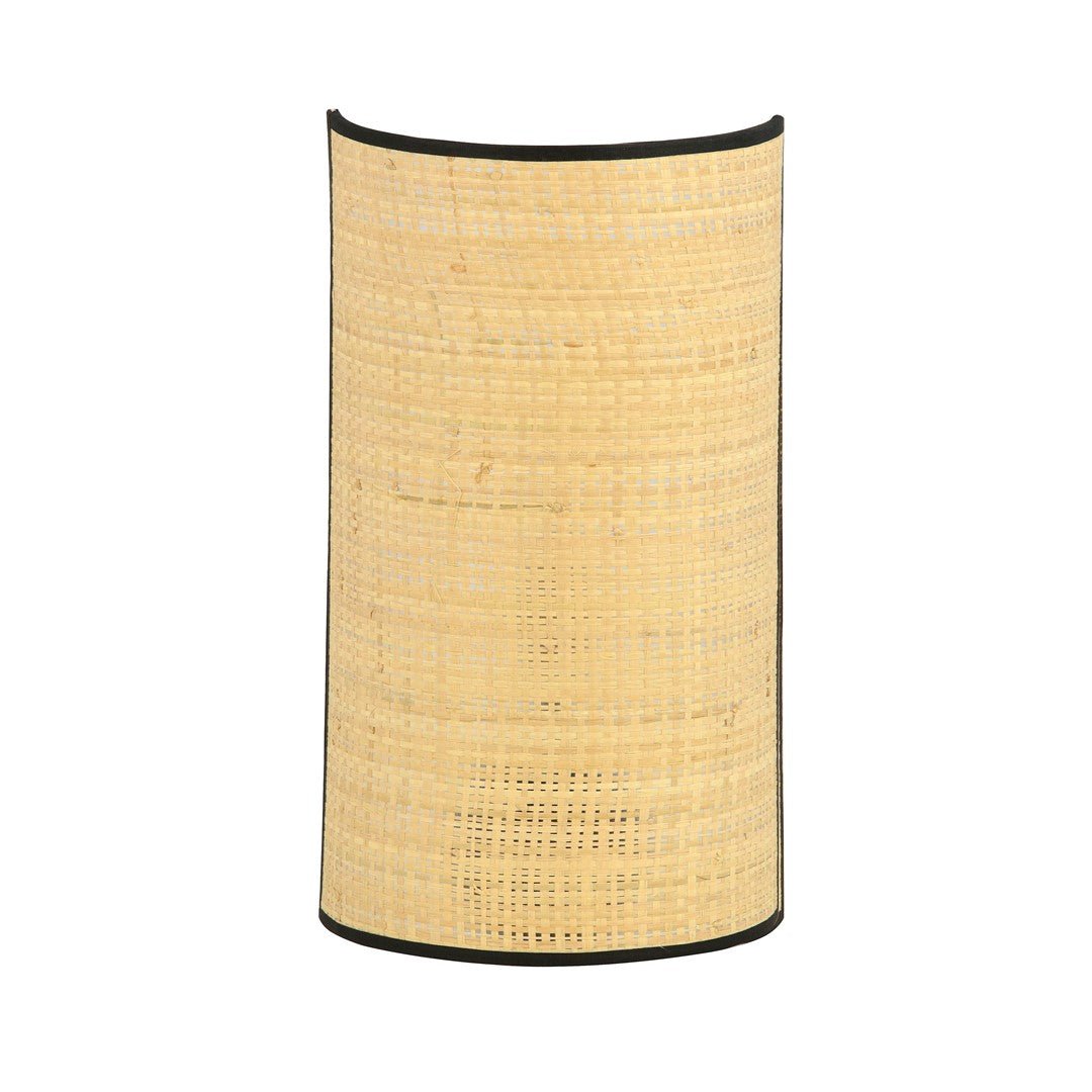 Kinkiet ścienny OLIMPIA 1xE14 BRĄZOWY lampa ścienna RATTAN - LAITICA