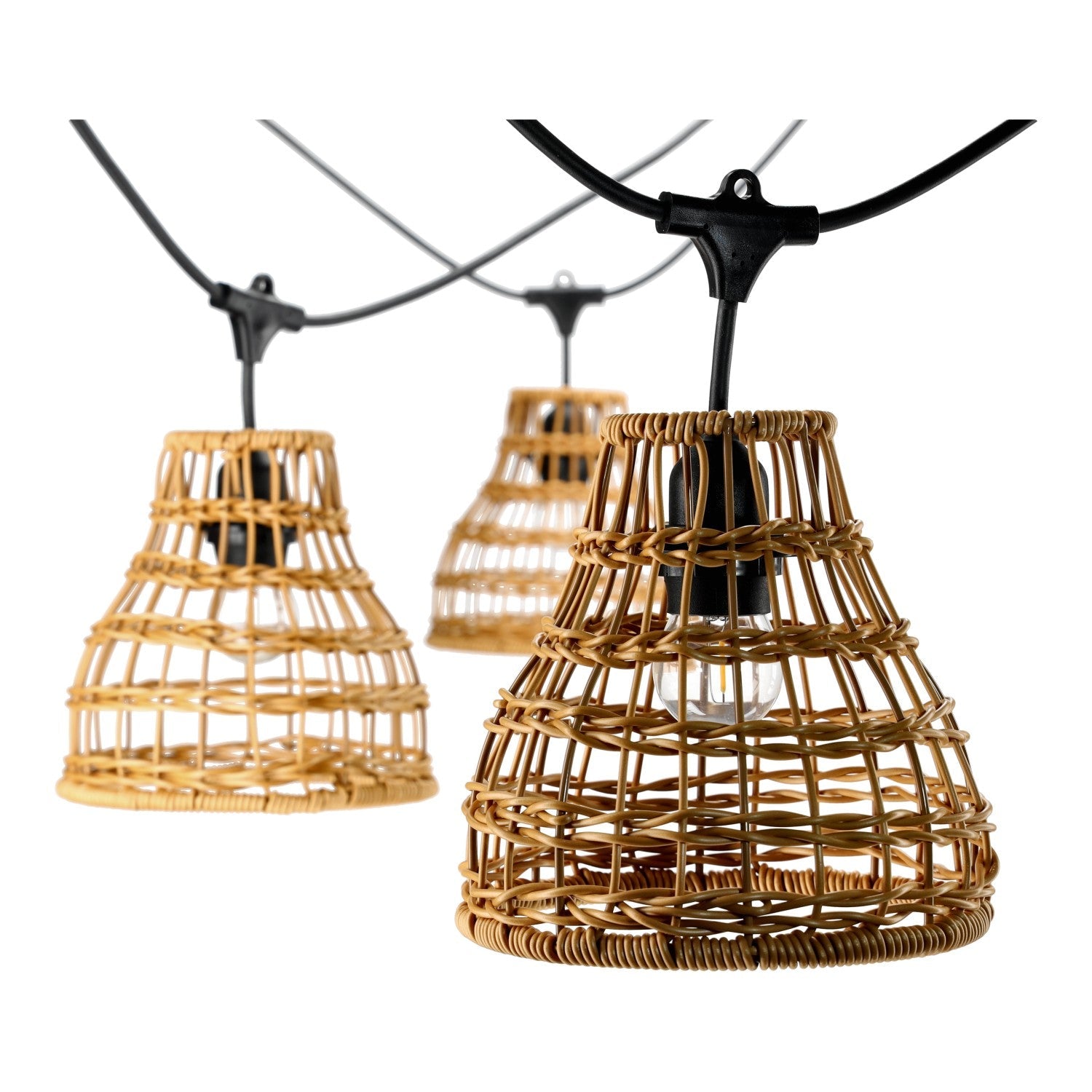 Klosz do girlandy CRETE R1 drewnopodobny 5 sztuk do zestawu 18cm - LAITICA