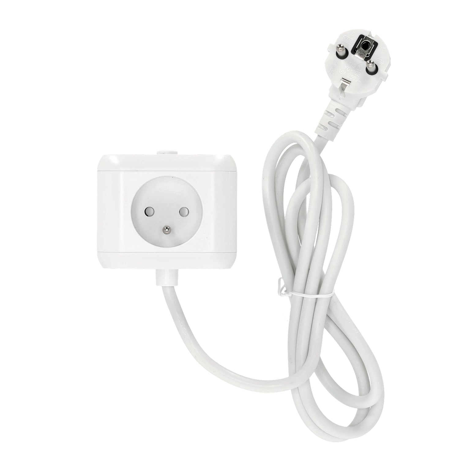 Kostka Przedłużacz 1,5m 3gn +USB Smart Biały Wyłącznik Rozgałęźnik sieciowy - LAITICA