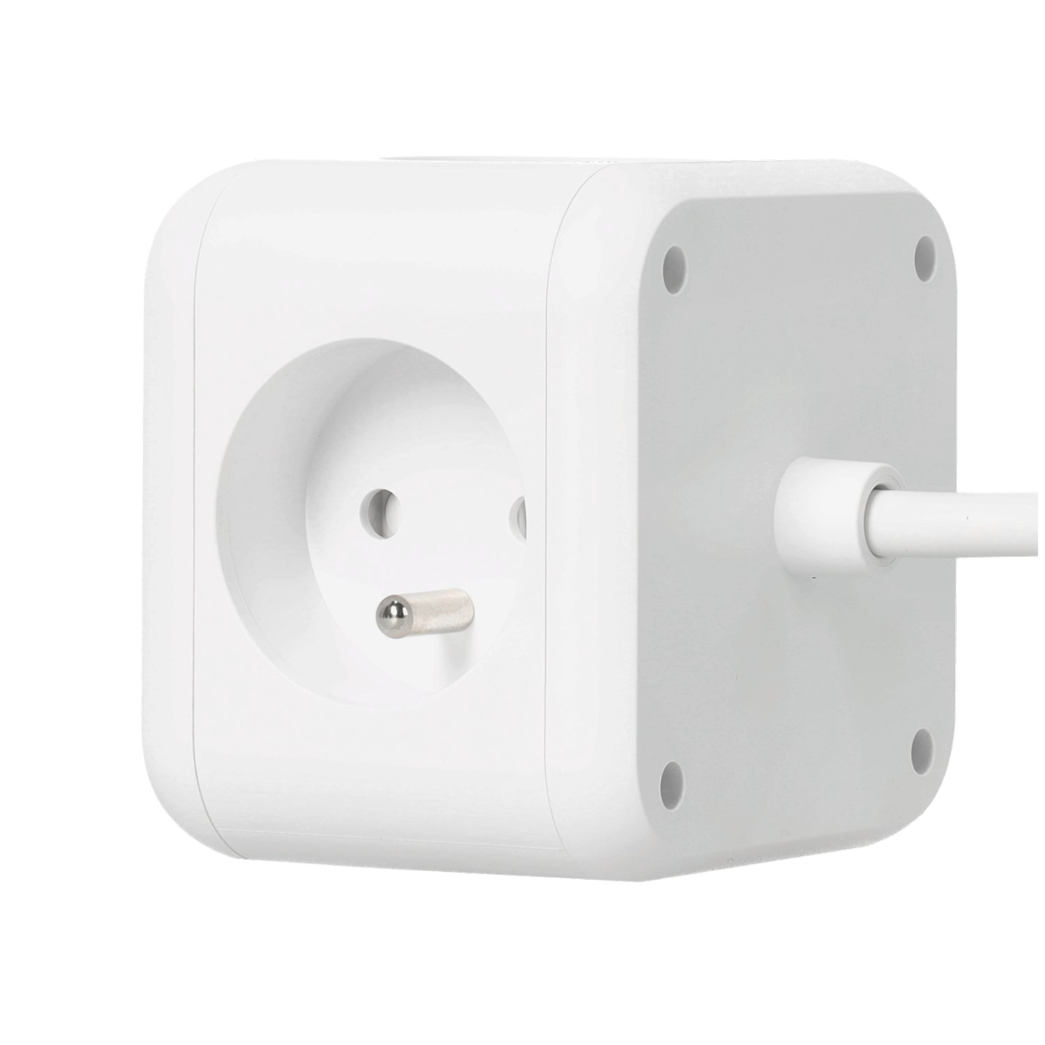 Kostka Przedłużacz 1,5m 3gn +USB Smart Biały Wyłącznik Rozgałęźnik sieciowy - LAITICA