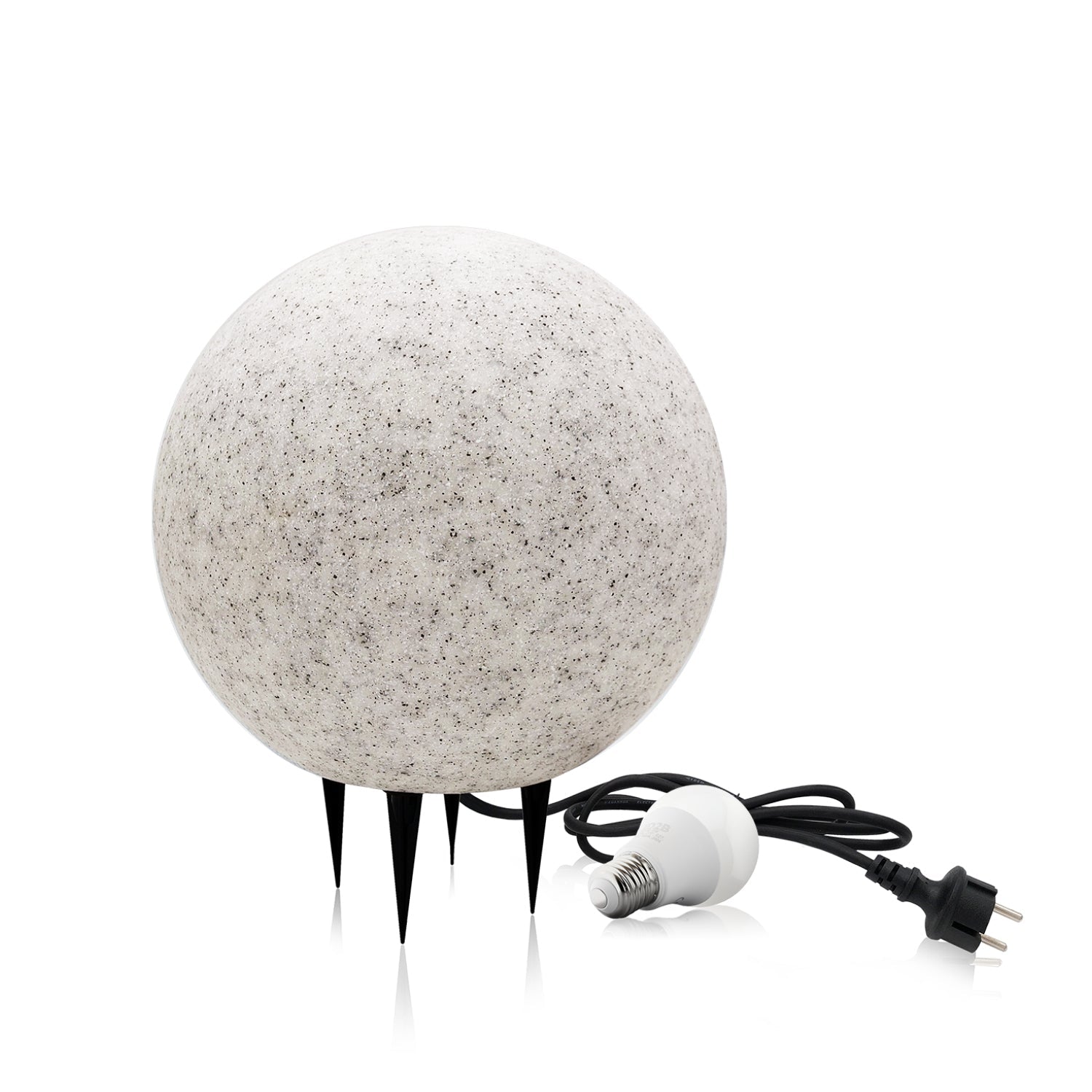 Kula ogrodowa GARDEN BALL M + Żarówka kulka LED 7W E27 barwa neutralna - LAITICA