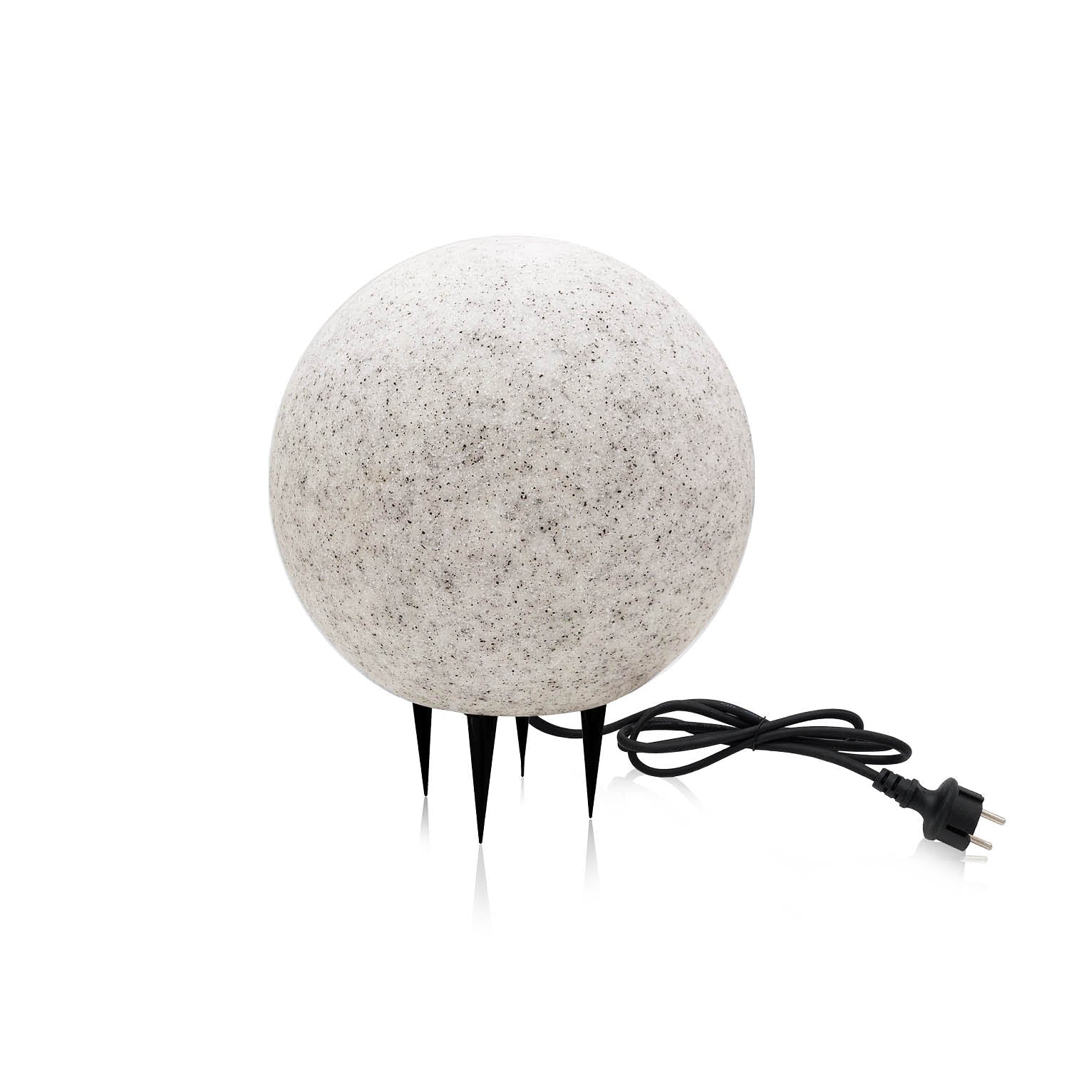 Kula świecąca OGRODOWA FLORA S wodoodporna imitacja marmuru - LAITICA