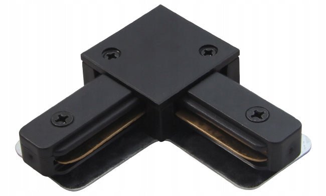 Łącznik L do szyny CZARNY na wcisk - LAITICA