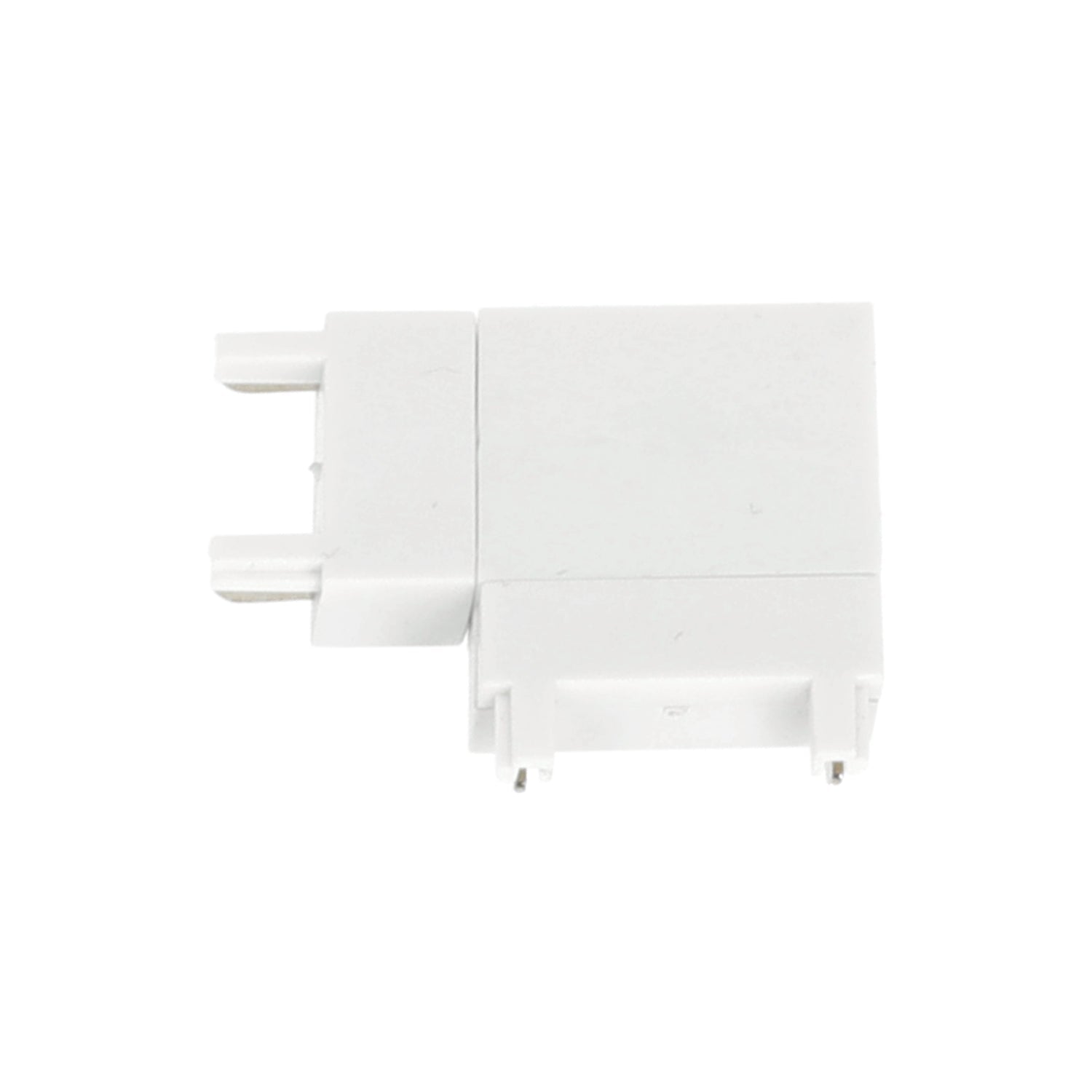 Łącznik L poziomy 90° do jednofazowych szyn magnetycznych - biały - LAITICA