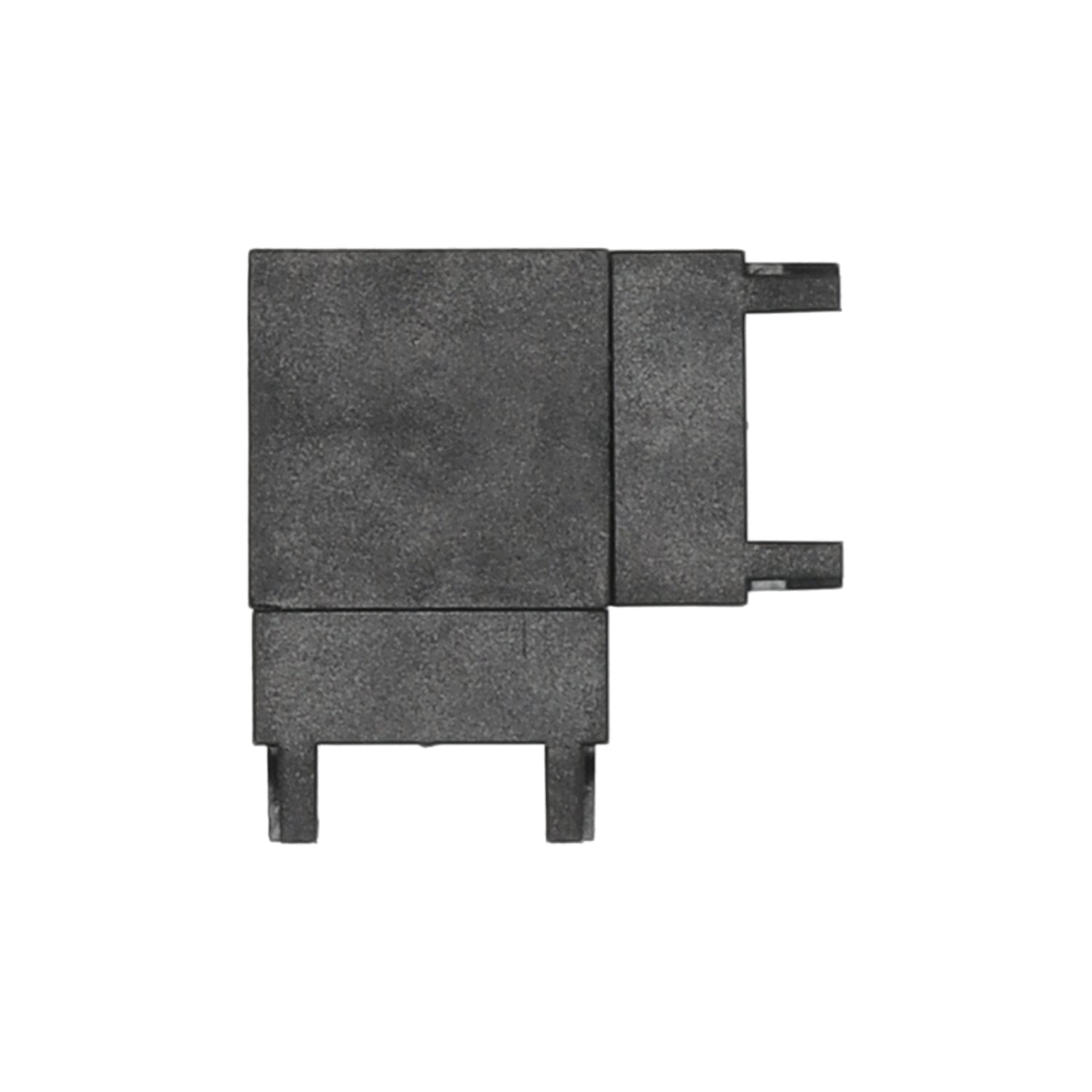 Łącznik L poziomy 90° do jednofazowych szyn magnetycznych - czarny - LAITICA