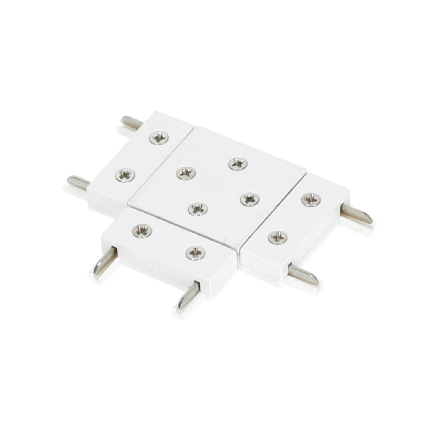 Łącznik T do systemów szynowych magnetycznych – połączenie 3 szyn biały - LAITICA