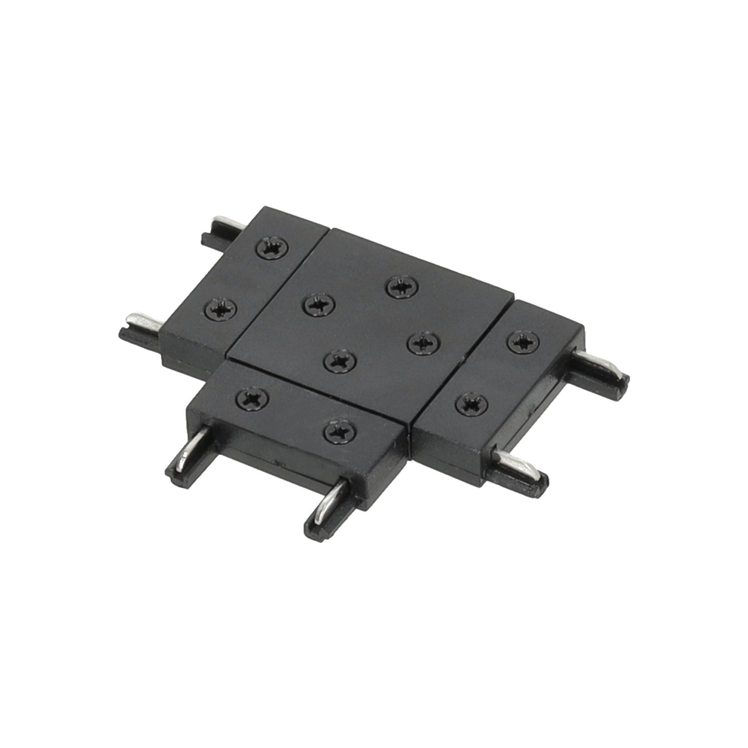 Łącznik T do systemów szynowych magnetycznych – połączenie 3 szyn - czarny - LAITICA