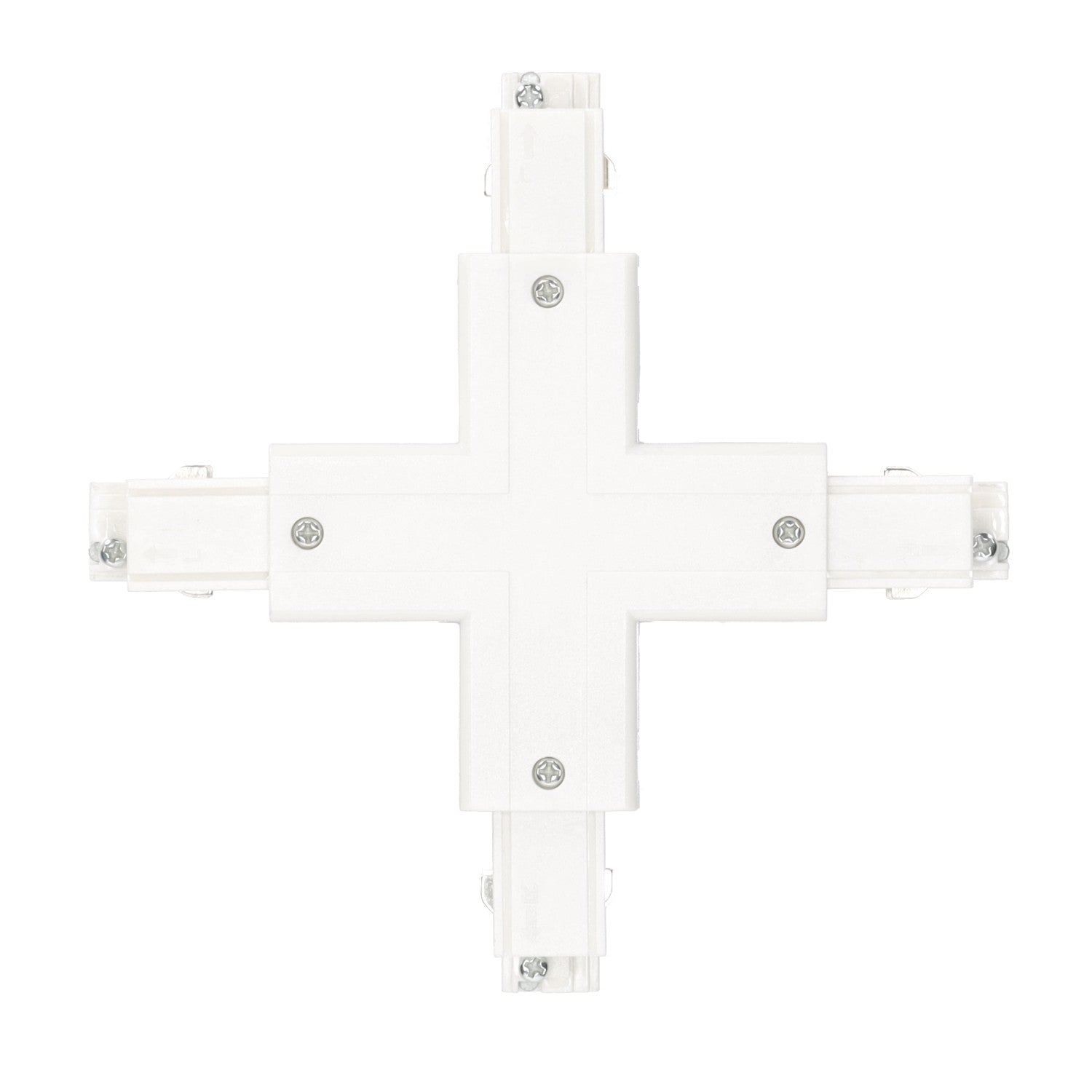 Łącznik 'X' do łączenia szyn ZEWNĘTRZNY BIAŁY do LED NEXTRACK - LAITICA