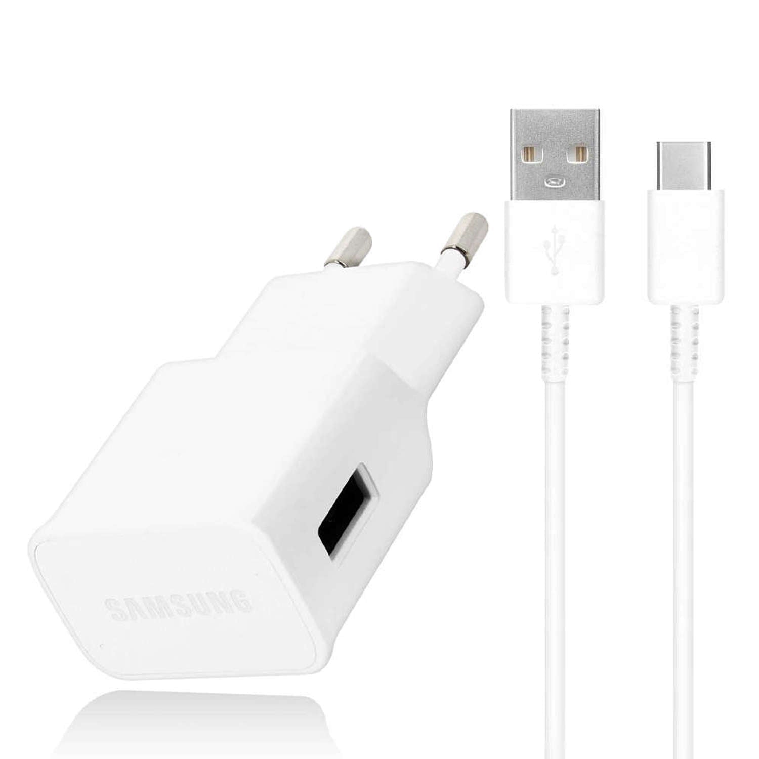 Ładowarka sieciowa SAMSUNG Oryginalna EP - TA50EWE 7.75W + Kabel USB - C 1,5m - LAITICA