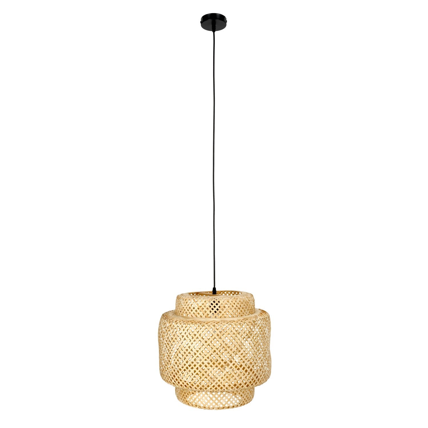 Lampa bambusowa BONN boho wisząca - LAITICA