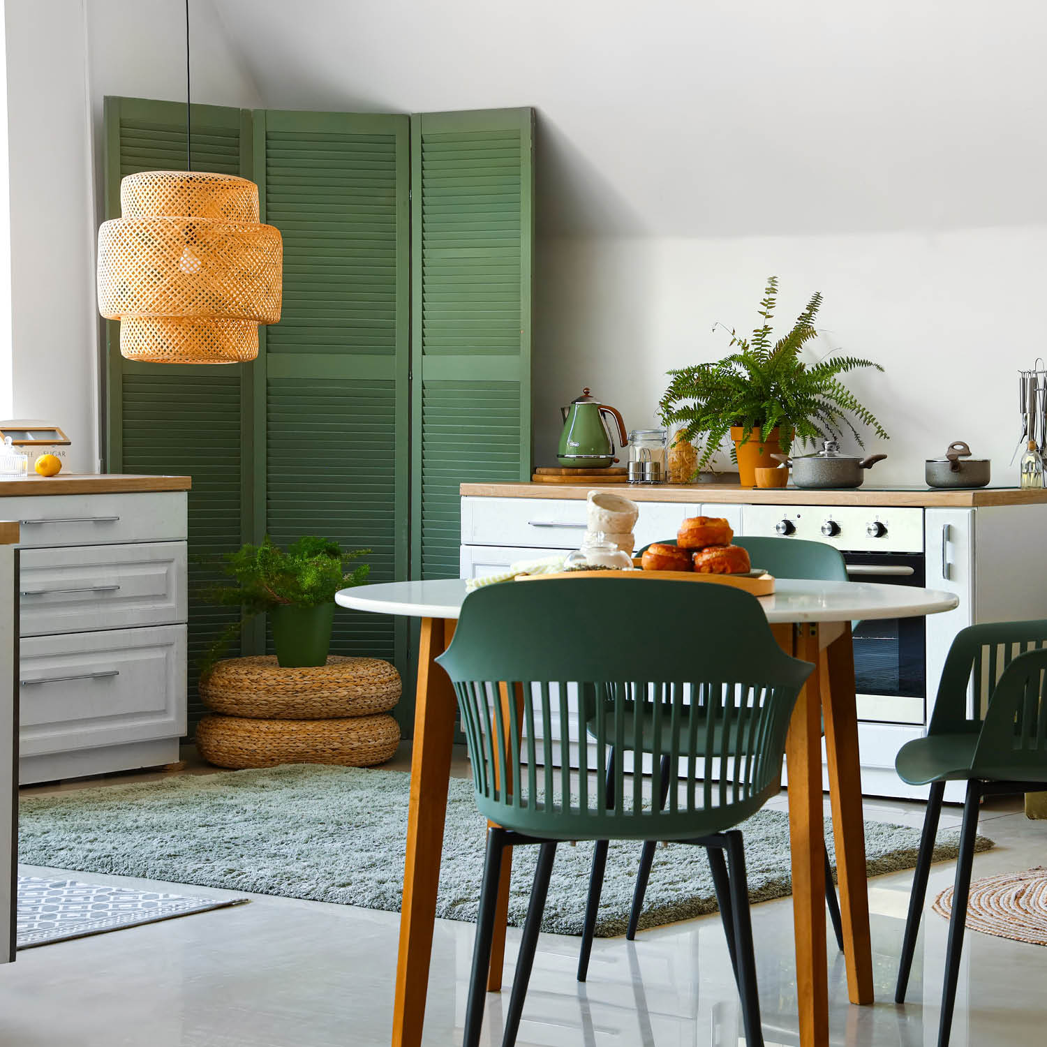 Lampa bambusowa BONN boho wisząca - LAITICA