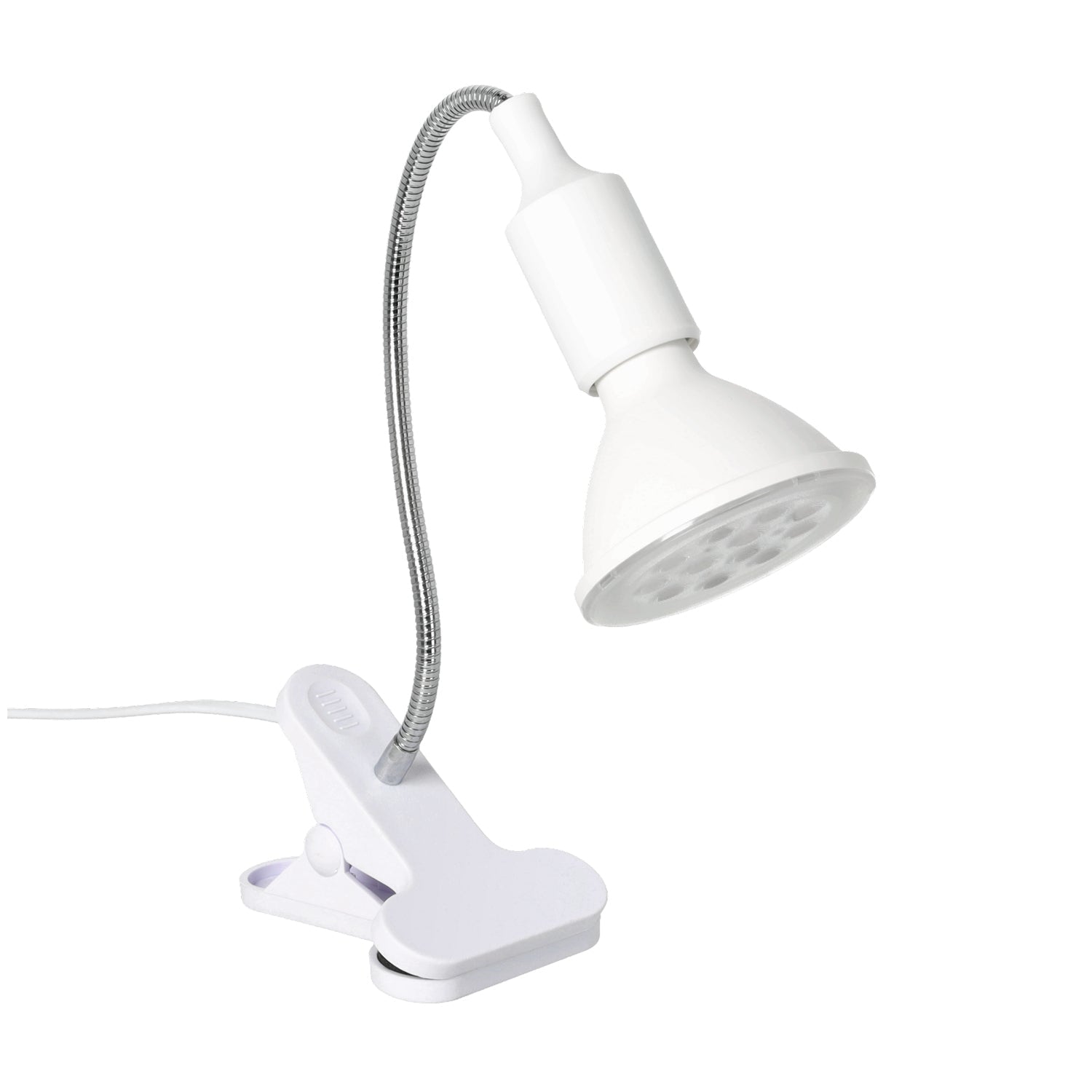 Lampa Do Roślin na E27 do Uprawy na Klips Biała Uchwyt do żarówki - LAITICA