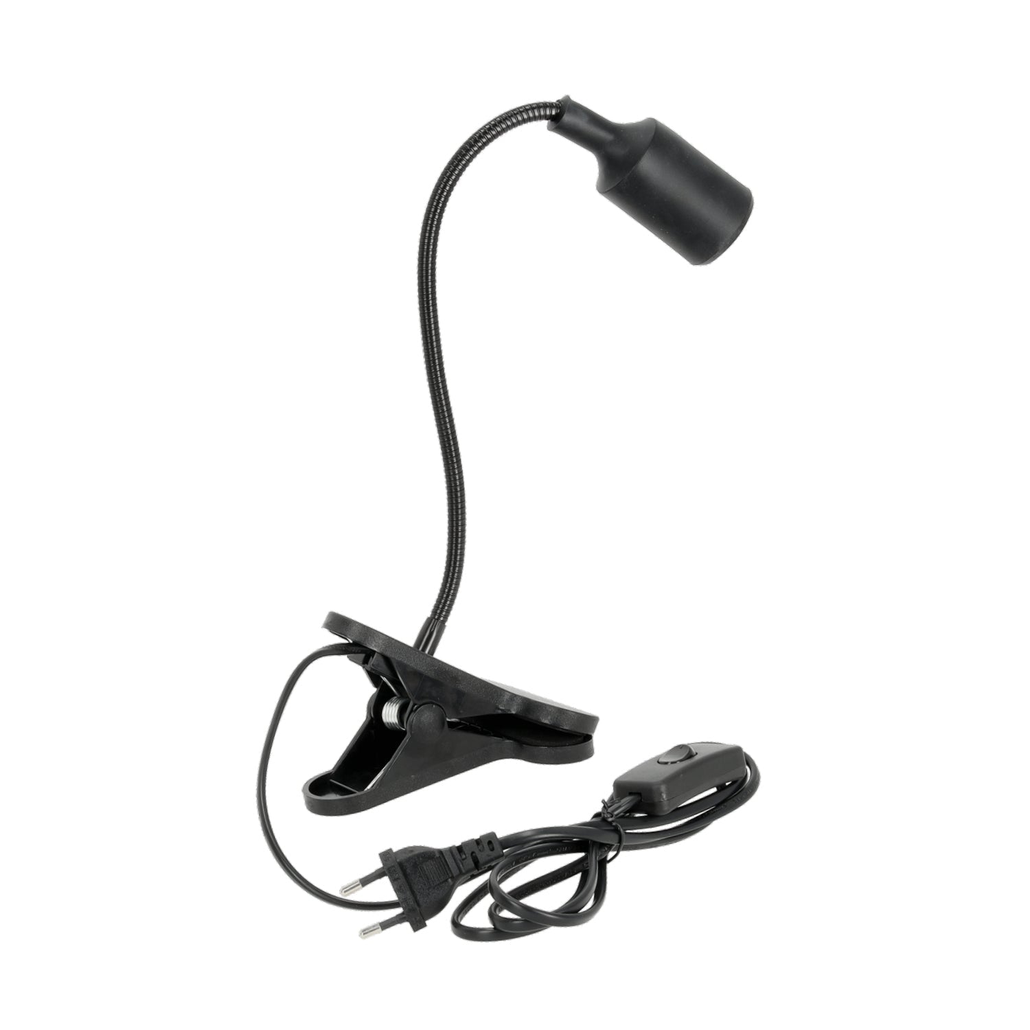 Lampa Do Roślin na E27 do Uprawy na Klips Czarna Uchwyt do żarówki - LAITICA