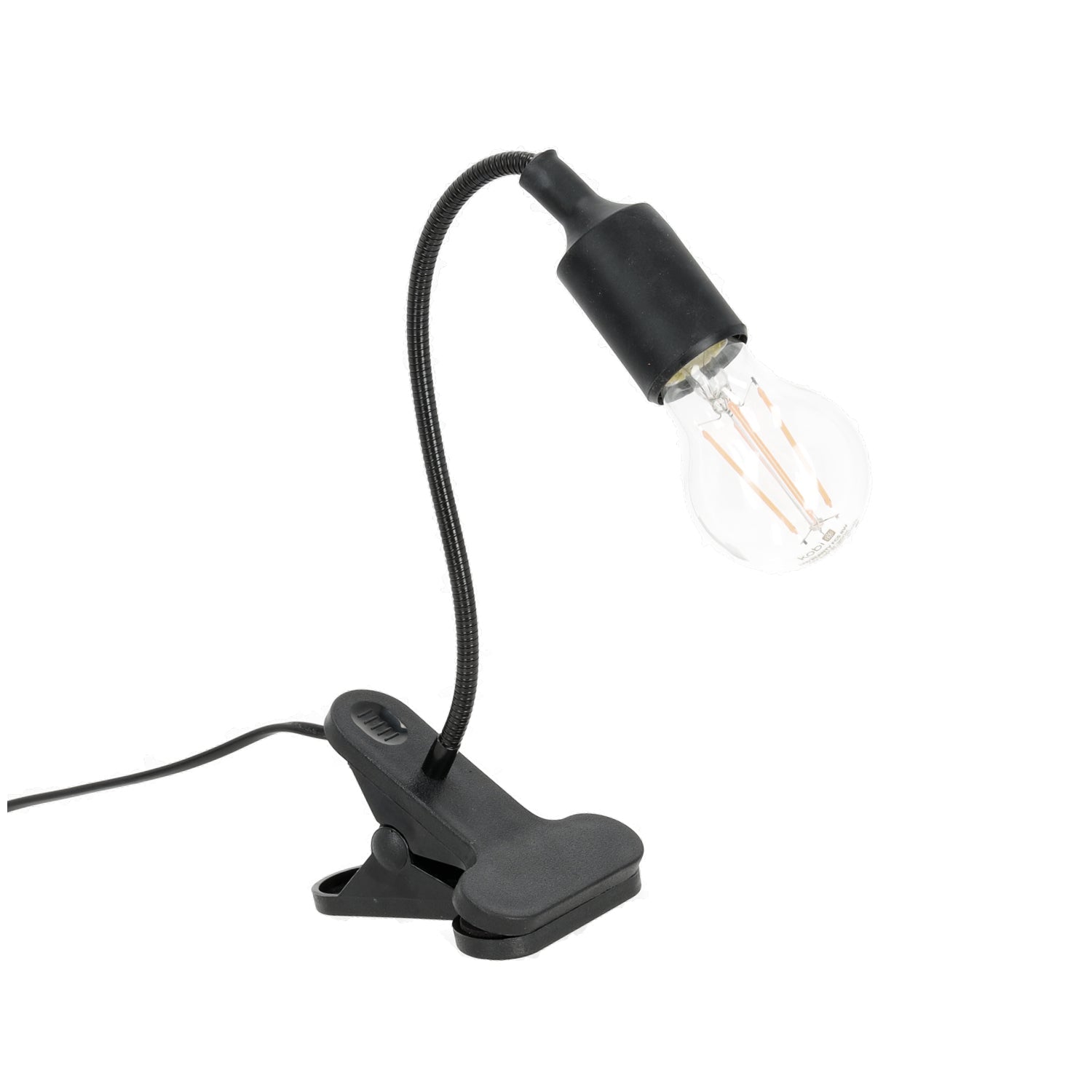 Lampa Do Roślin na E27 do Uprawy na Klips Czarna Uchwyt do żarówki - LAITICA
