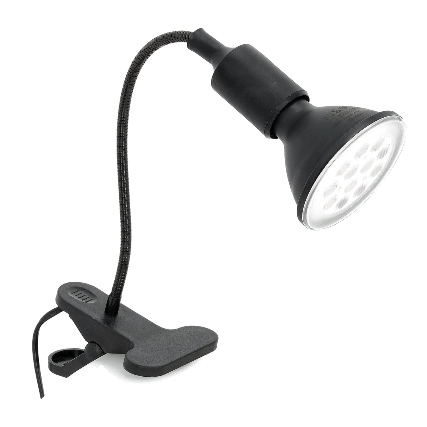Lampa Do Roślin na E27 do Uprawy na Klips Czarna Uchwyt do żarówki - LAITICA