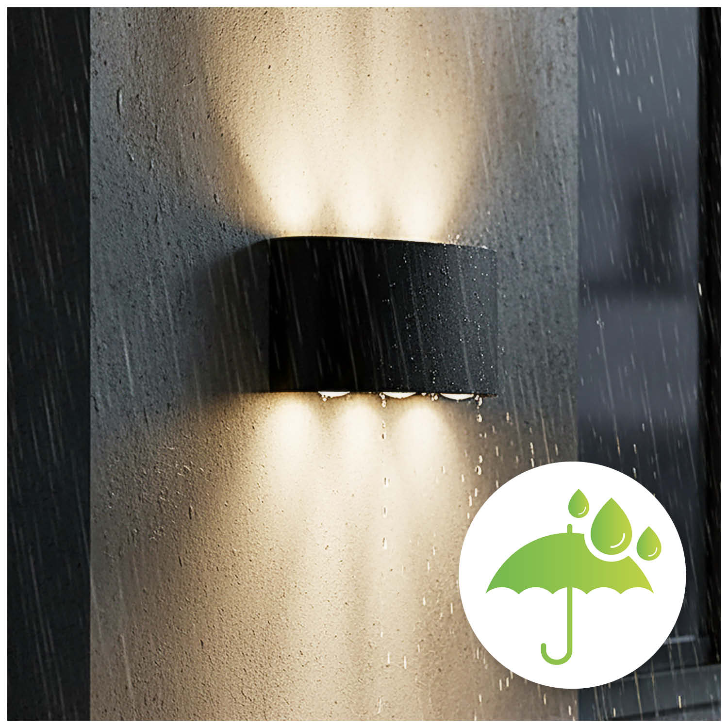 Lampa Elewacyjna LED Góra Dół 6W 3000K Kinkiet Zewnętrzny IP54 - 2szt - LAITICA