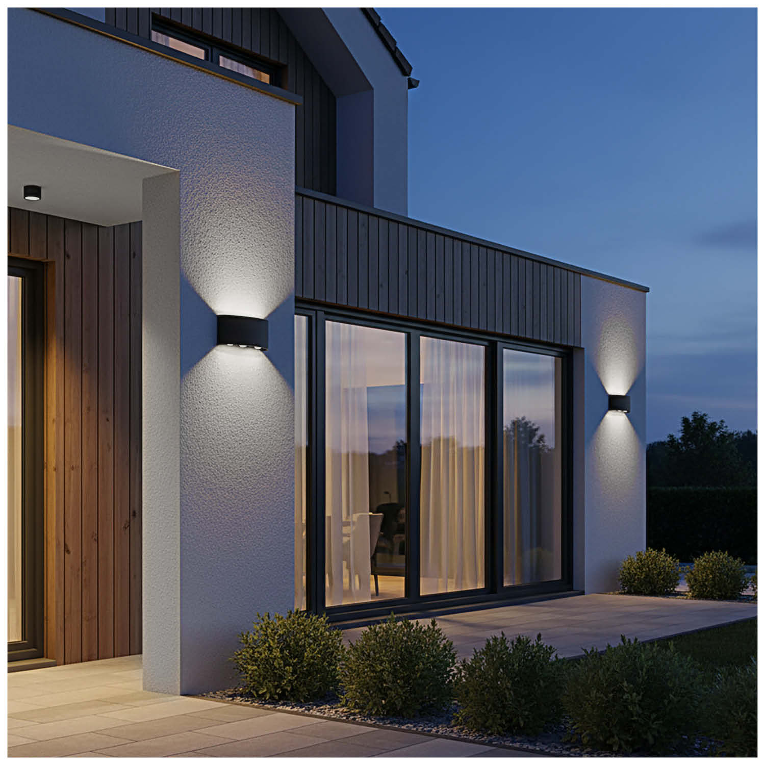 Lampa Elewacyjna LED Góra Dół 6W 4000K Kinkiet Zewnętrzny IP54 - 6szt - LAITICA