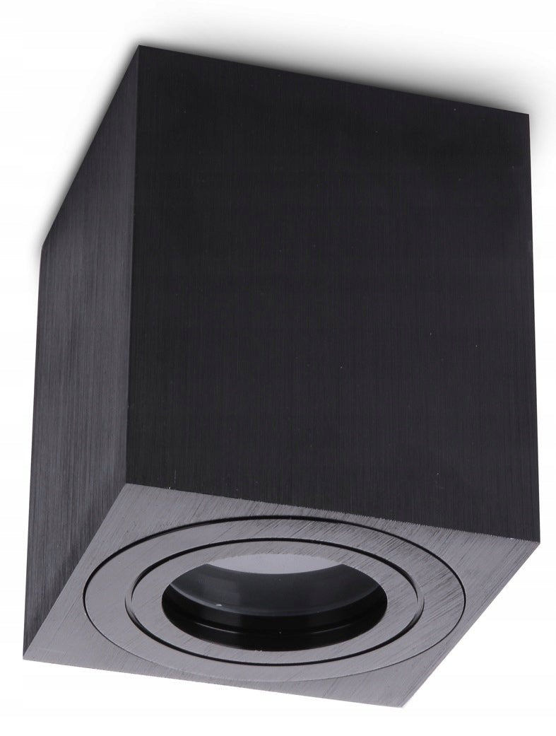 Lampa łazienkowa sufitowa Oprawa Wodoodporna Natynkowa TUBA AQUALOCK CZARNA - LAITICA