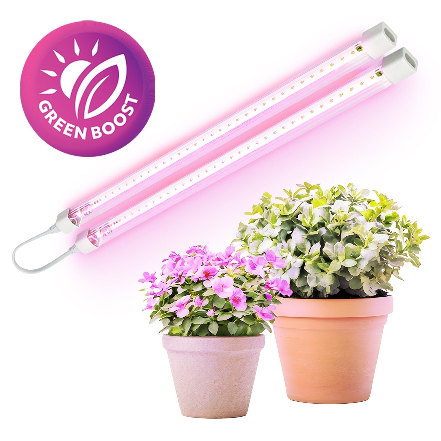 Lampa LED do roślin 17W (2x8,5W) pełne spektrum, 180° kąt świecenia, 230V, łączona do 21 szt., PPF – doświetlanie upraw domowych i growboxów - LAITICA