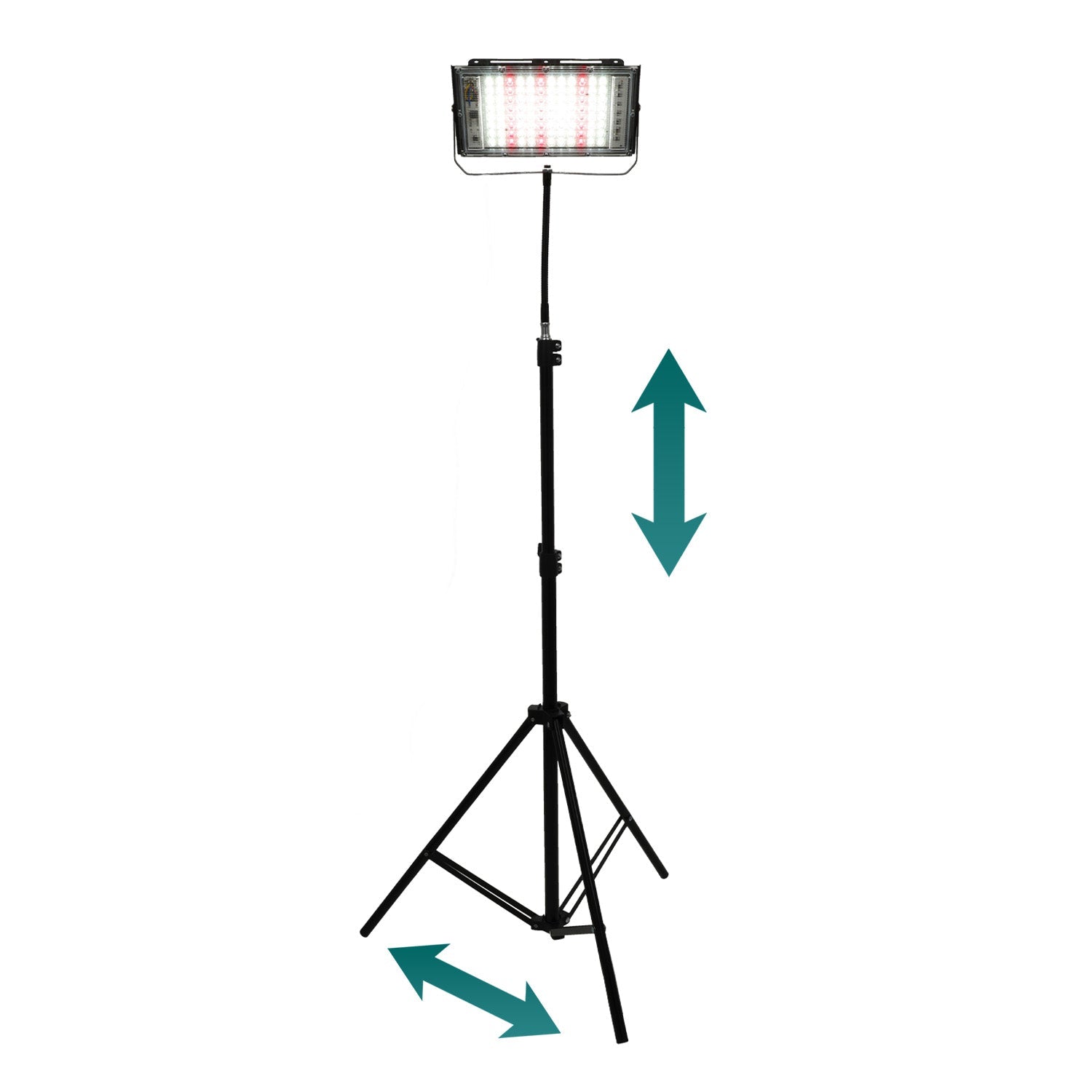 Lampa LED do roślin 45W na statywie, 5000K światło dzienne, 180° kąt świecenia, IP65 – doświetlanie roślin domowych i upraw - LAITICA