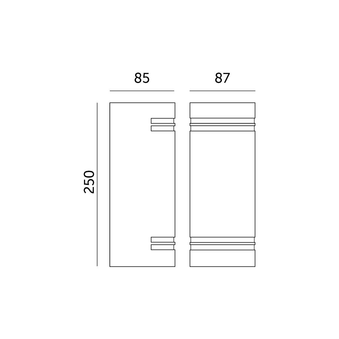 Lampa ogrodowa naścienna MICASA10 szara - LAITICA