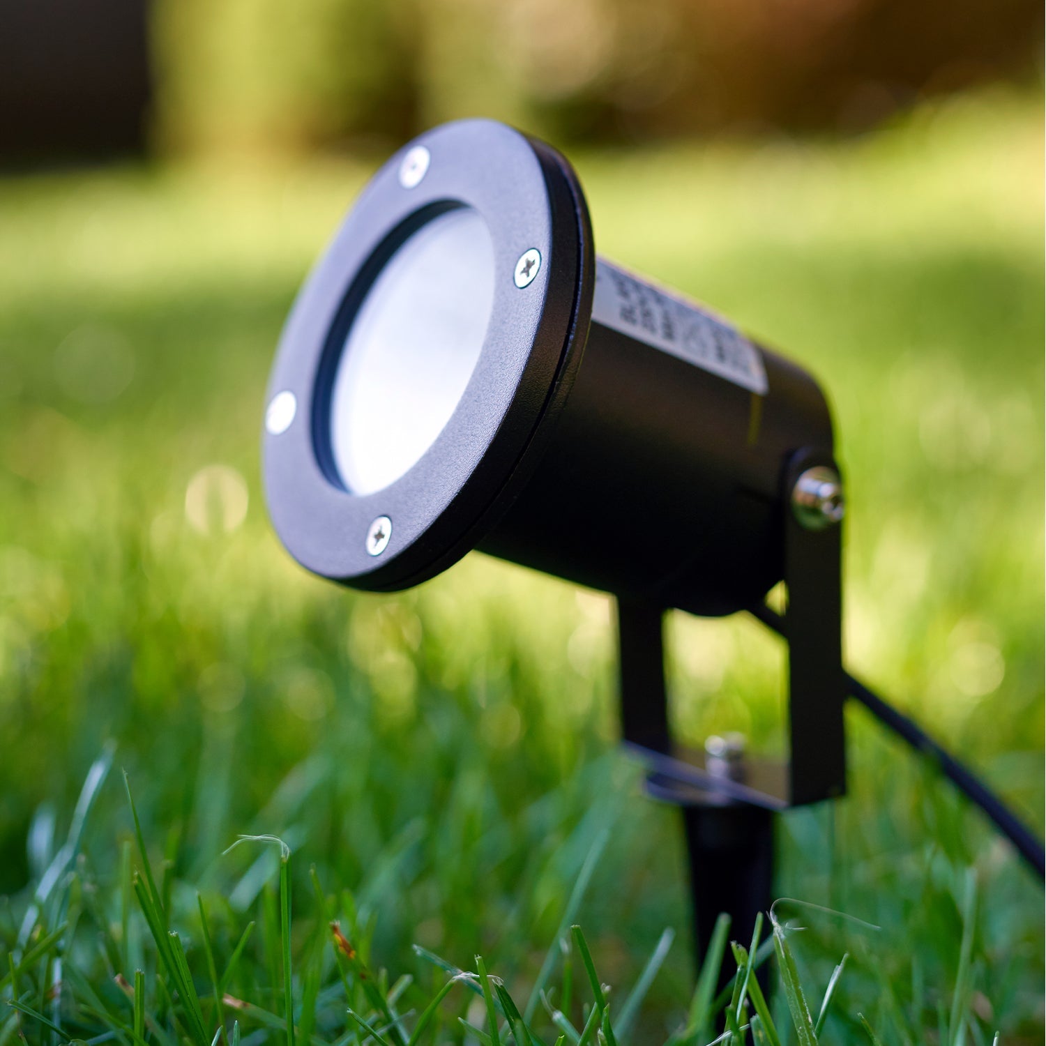Lampa Ogrodowa wbijana REFLEKTOR na GU10 CZARNY wodoodporna IP65 - zestaw 6szt - LAITICA