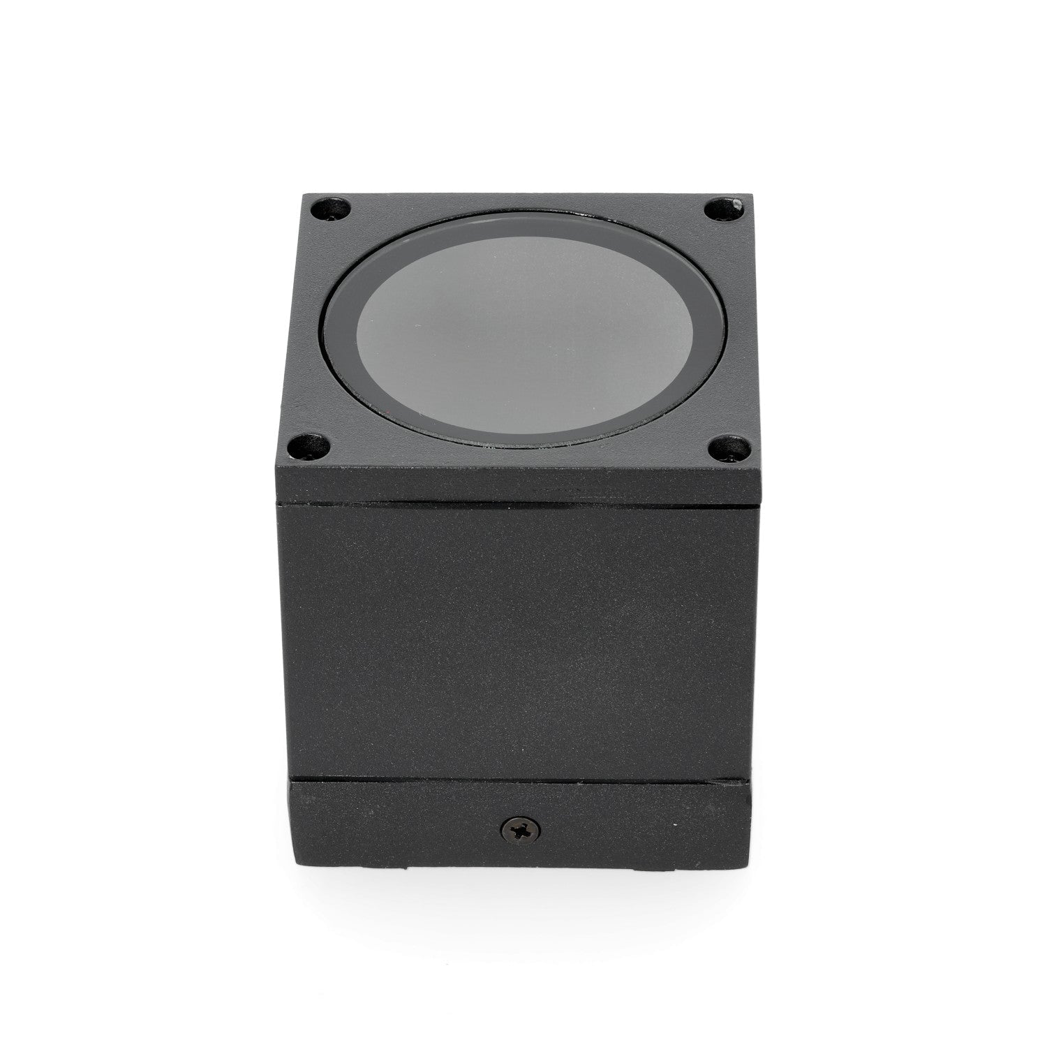 Lampa ogrodowa zewnętrzna AVA 1 czarna KWADRATOWA GU10 sufitowa wodoodporna - LAITICA