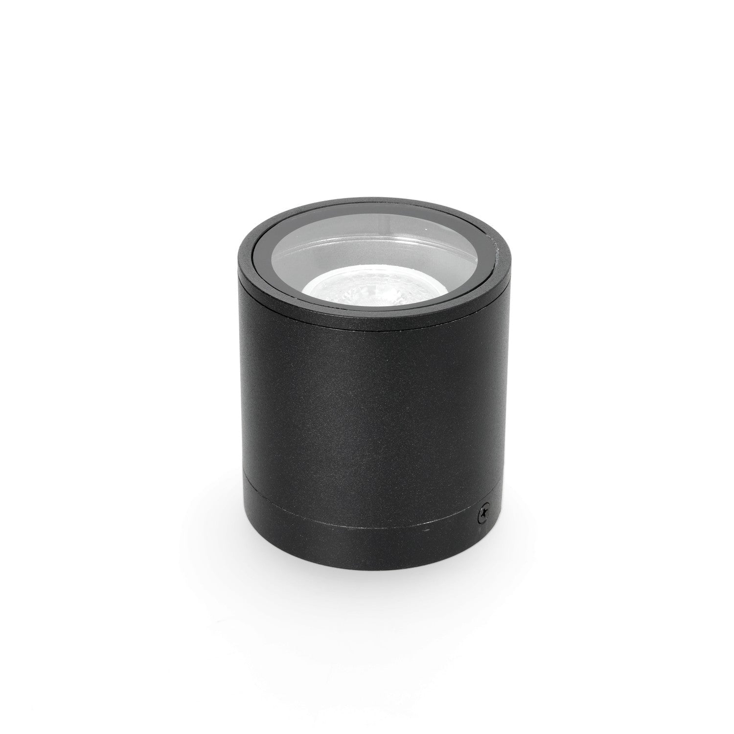 Lampa ogrodowa zewnętrzna AVA 2 czarna OKRĄGŁA GU10 sufitowa wodoodporna - LAITICA