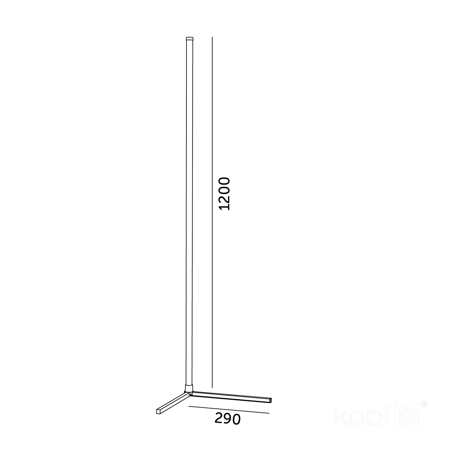 Lampa Podłogowa Rozrywkowa WIELOKOLOROWA Aplikacja USB Tryb Muzyczny 120cm - LAITICA