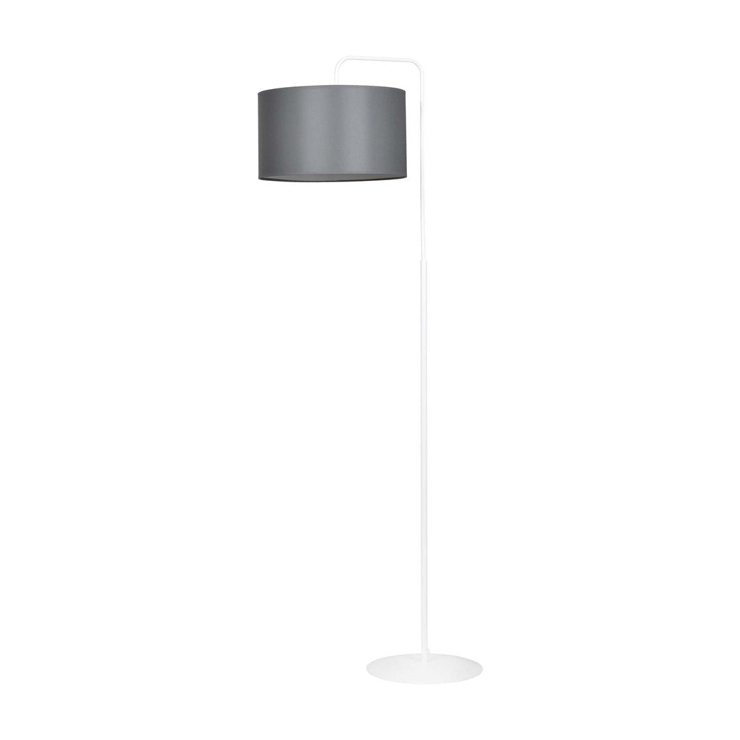 Lampa podłogowa TRAPO LP1 WH GRAY biało/szara, abażur - LAITICA