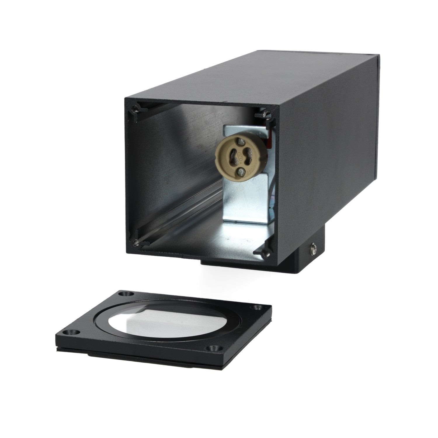 Lampa ścienna do ogrodu MICASA 8 czarna - LAITICA