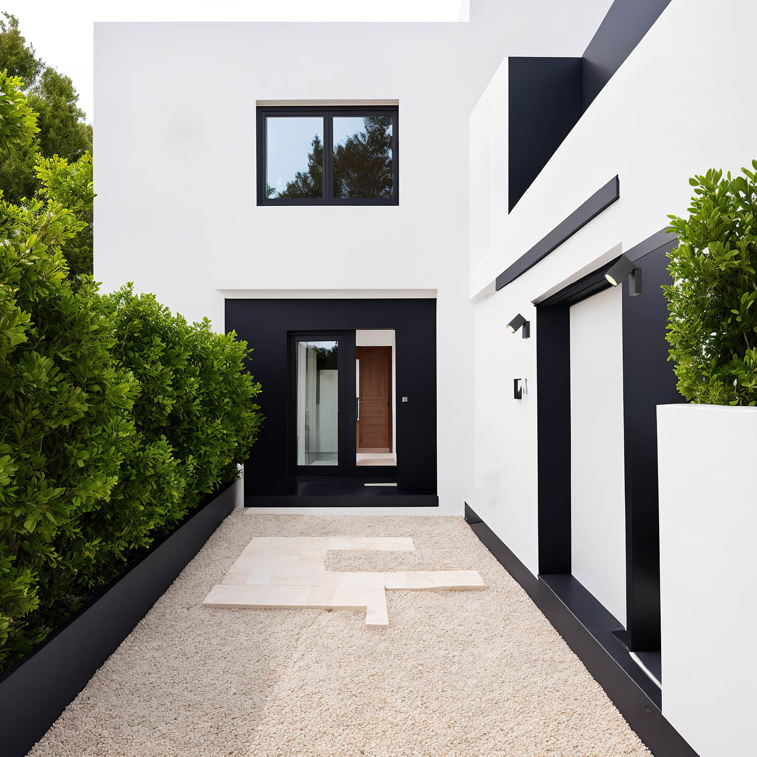 Lampa ścienna do ogrodu MICASA3 czarna - LAITICA