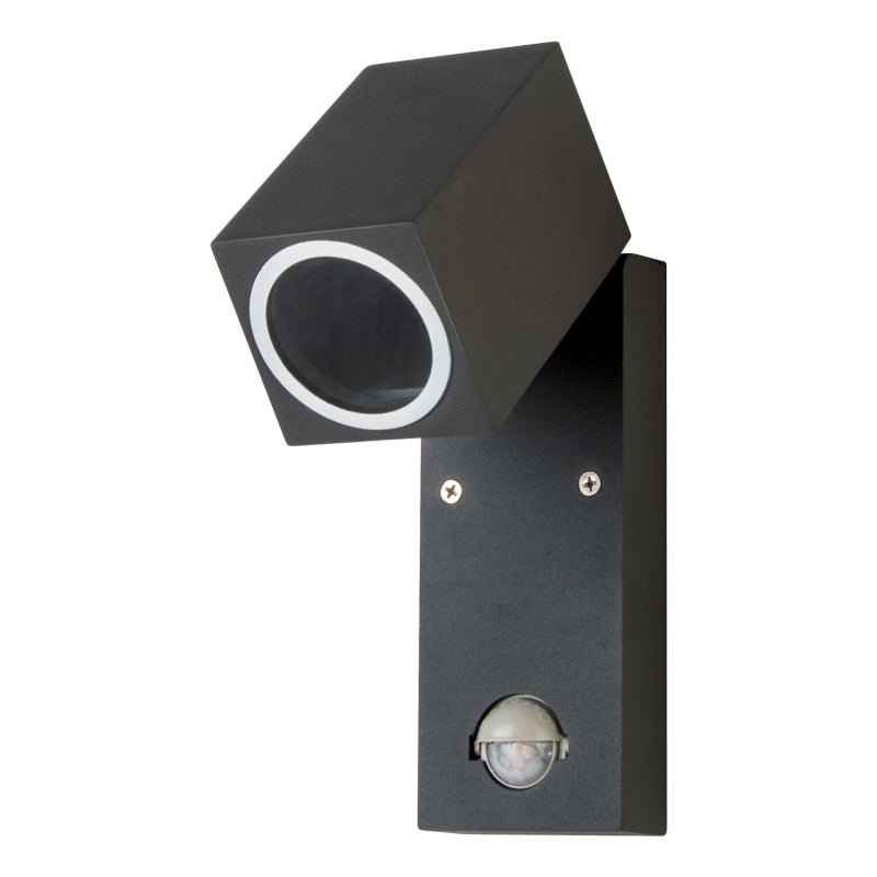 Lampa ścienna do ogrodu z czujnikiem ruchu MICASA3 LX czarna - LAITICA