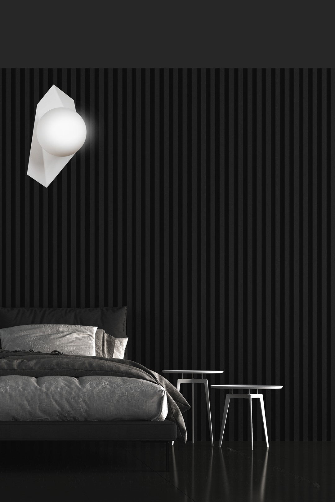 Lampa ścienna kinkiet SYDNEY biały 1 punkt światła E14 klosz okrągły biały - LAITICA
