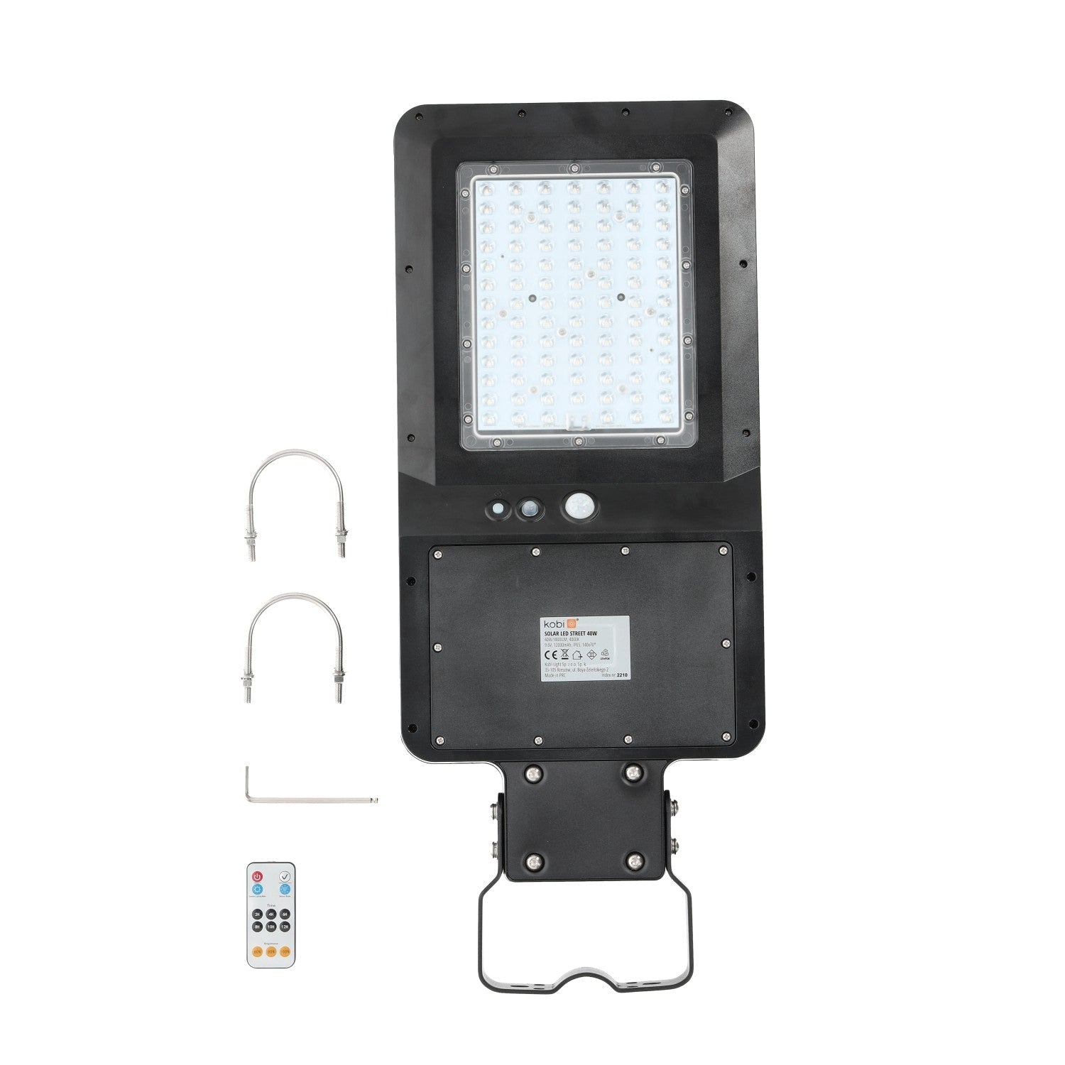 Lampa Solarna LED 40W Uliczna Czujnik Ruchu Naświetlacz 4000K pilot PREMIUM - LAITICA