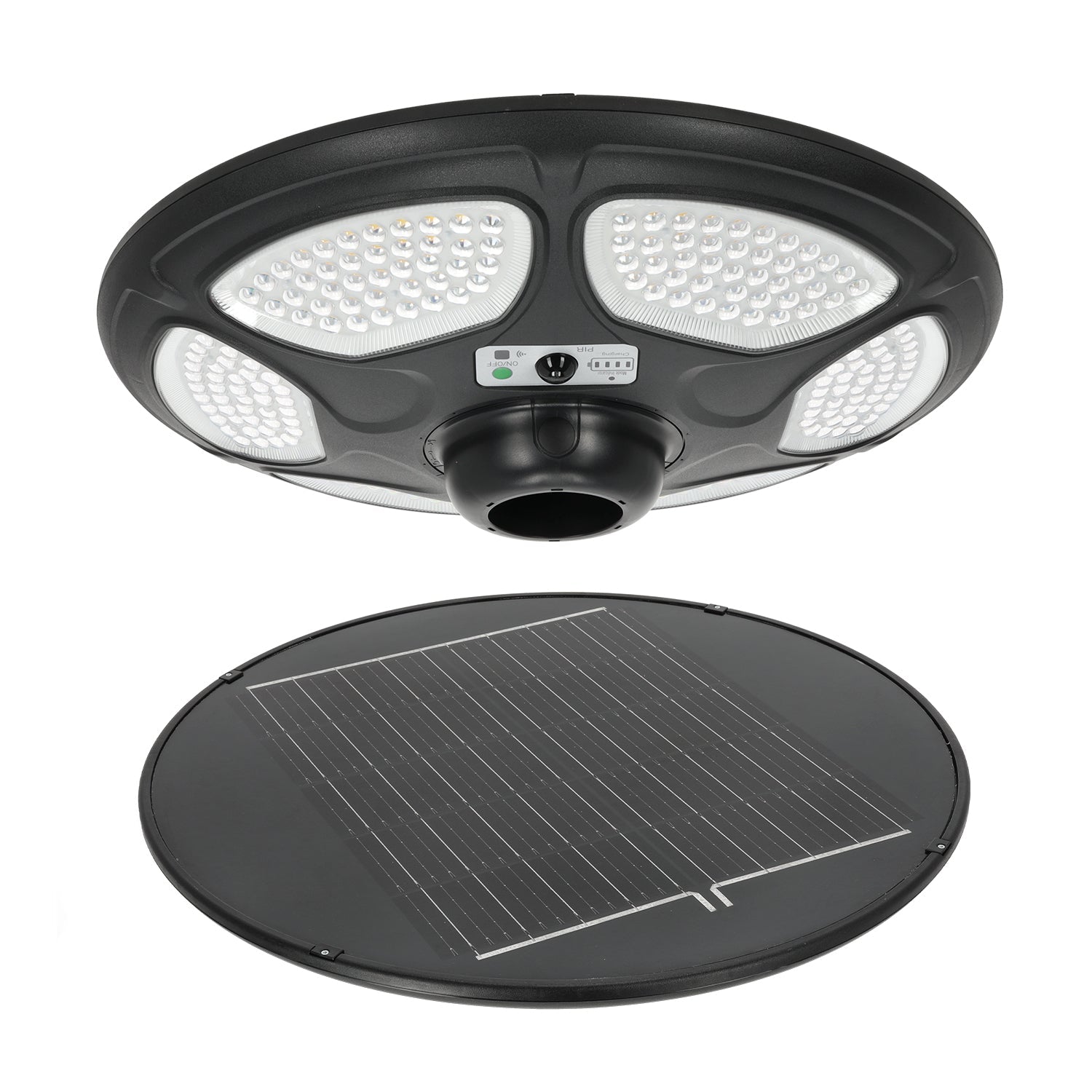 Lampa solarna LED UFO 25W 3200lm IP54 z czujnikiem ruchu i zmierzchu + pilot - LAITICA