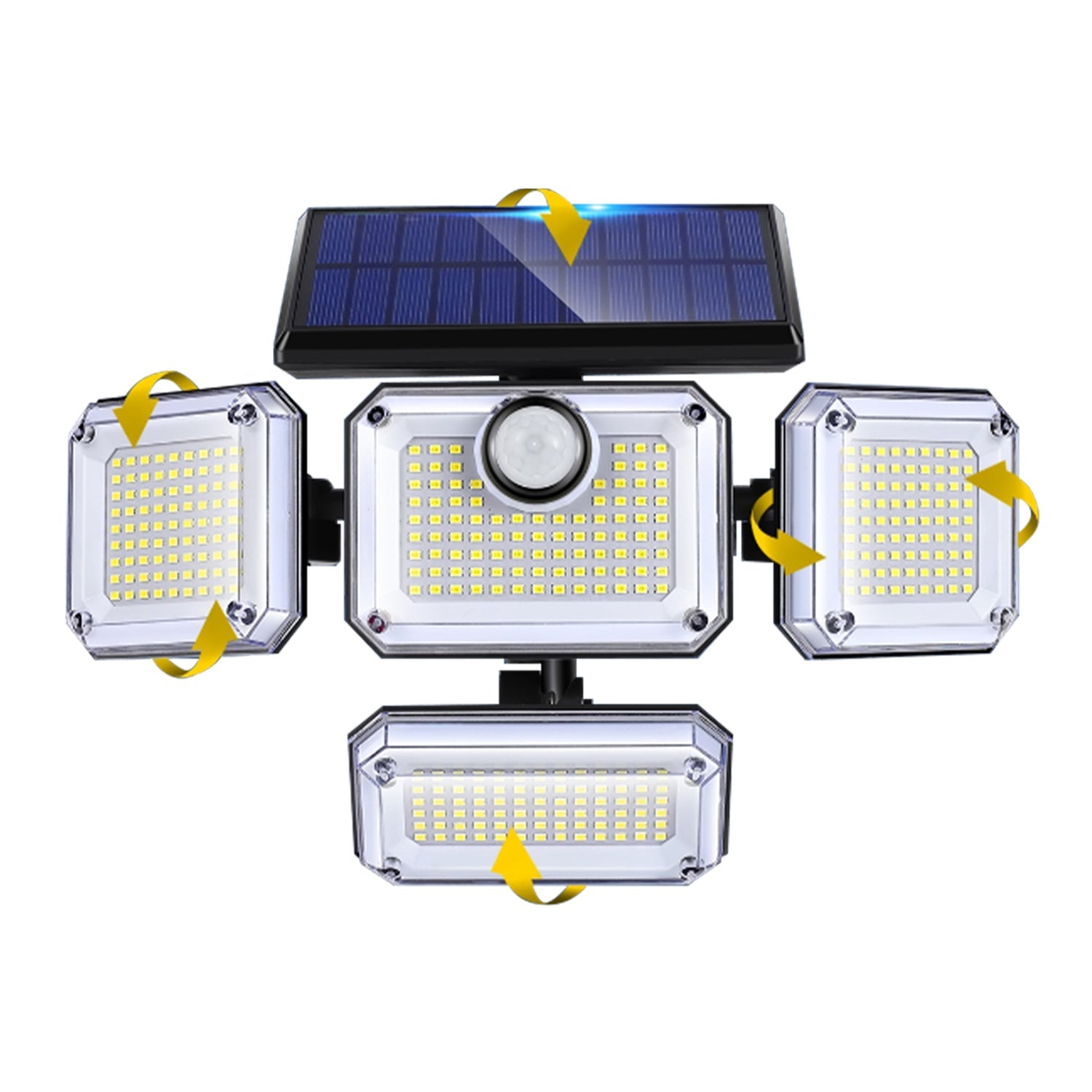 Lampa Solarna Ledowa z CZUJNIKIEM RUCHU 6500K 3 tryby NAŚWIETLACZ + pilot - LAITICA