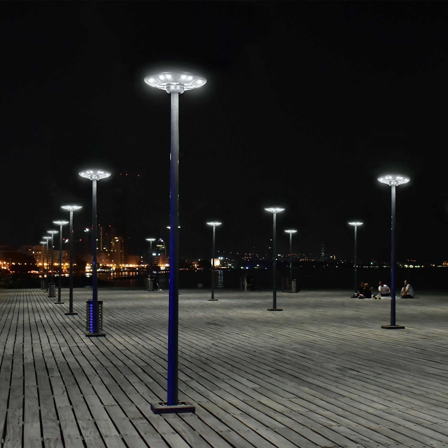 Lampa solarna uliczna 15W LED 4000K IP54 z czujnikiem ruchu i zmierzchu + pilot - LAITICA