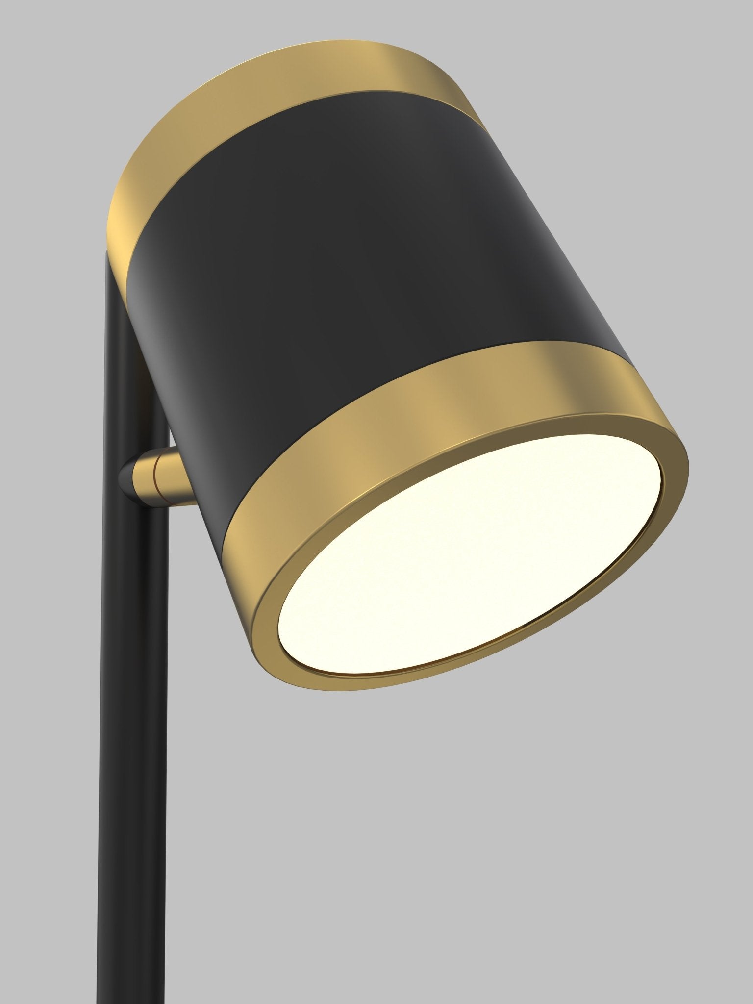 Lampa stołowa LED MALTA czarno złota BARWA CIEPŁA dotykowy włącznik 35cm - LAITICA