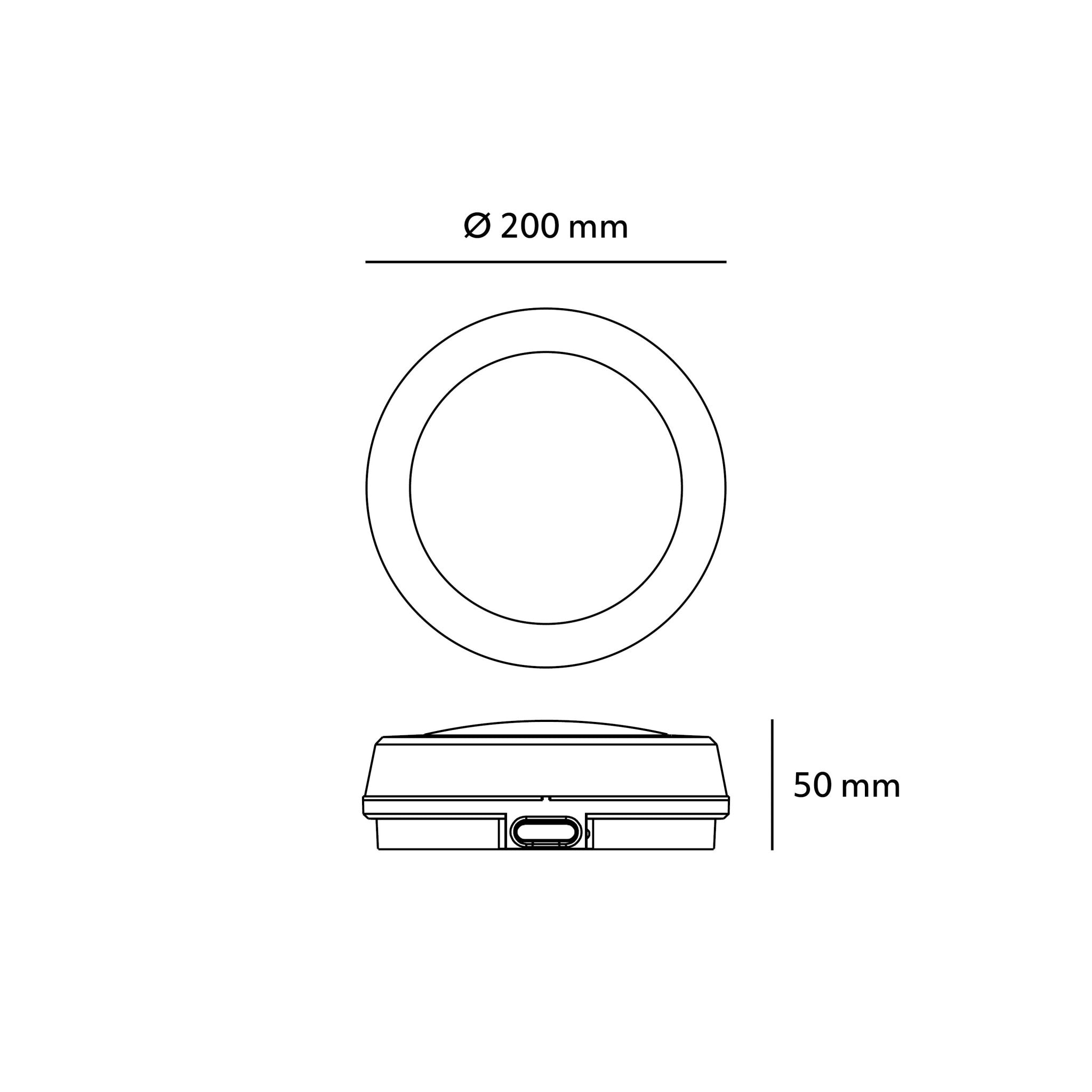 Lampa Sufitowa LED 12W Czarna Okrągła CCT Regulacja Barwy Oprawa Natynkowa - LAITICA