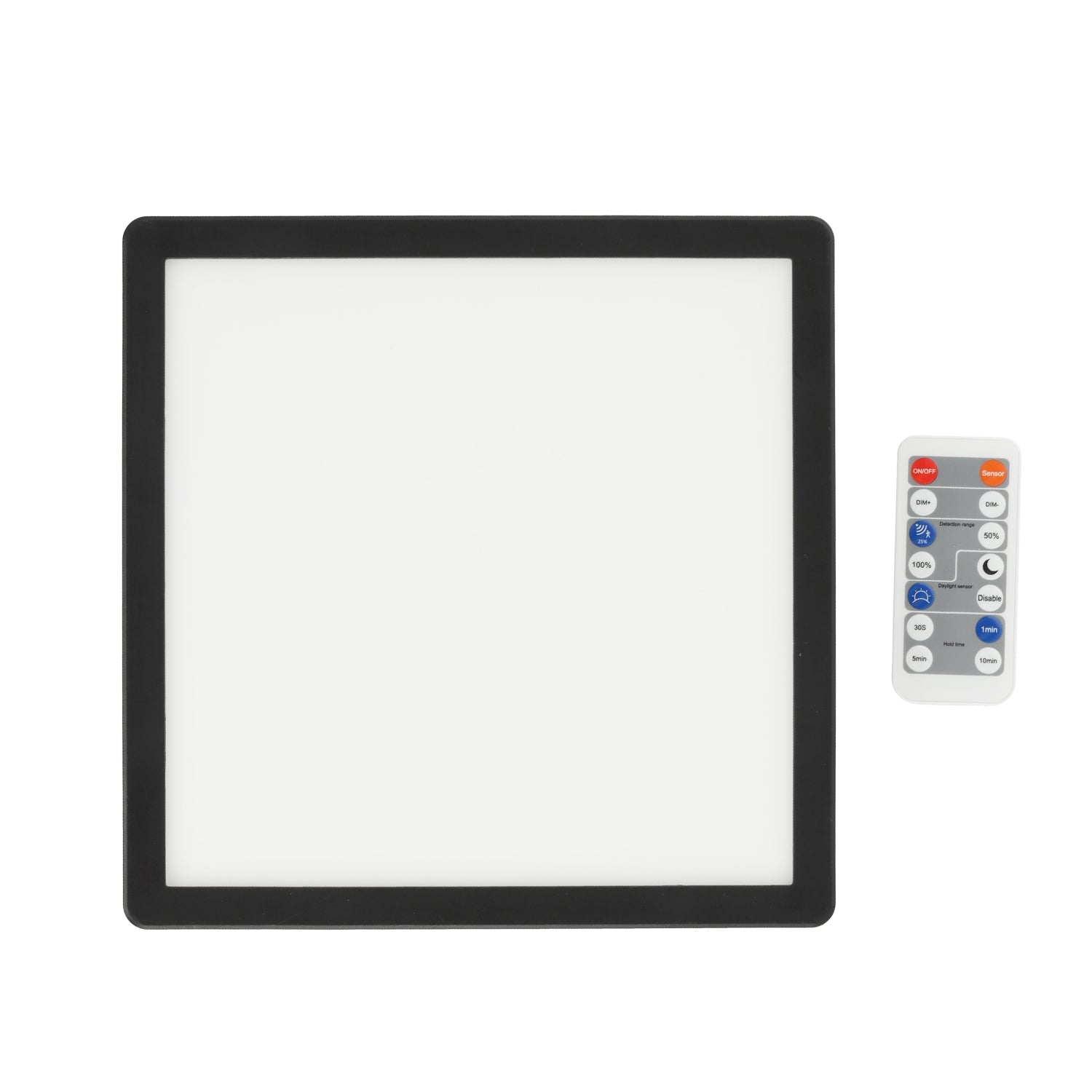 Lampa sufitowa LED 12W z czujnikiem ruchu i zmierzchu, 3 barwy światła CCT, IP54 + pilot | inteligentny plafon - LAITICA