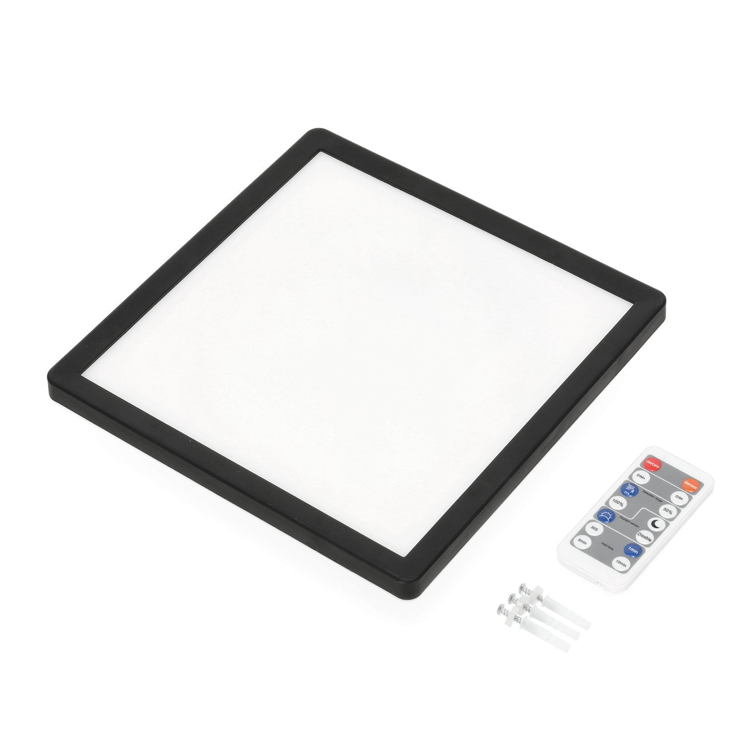 Lampa sufitowa LED 12W z czujnikiem ruchu i zmierzchu, 3 barwy światła CCT, IP54 + pilot | inteligentny plafon - LAITICA