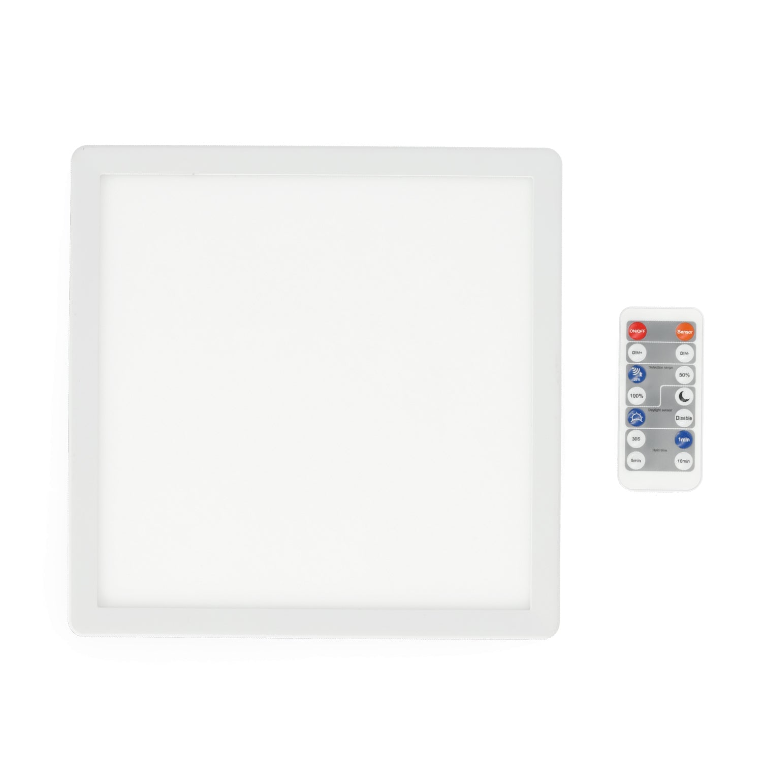 Lampa sufitowa LED 12W z czujnikiem ruchu i zmierzchu, 3 barwy światła, IP54 + pilot - LAITICA