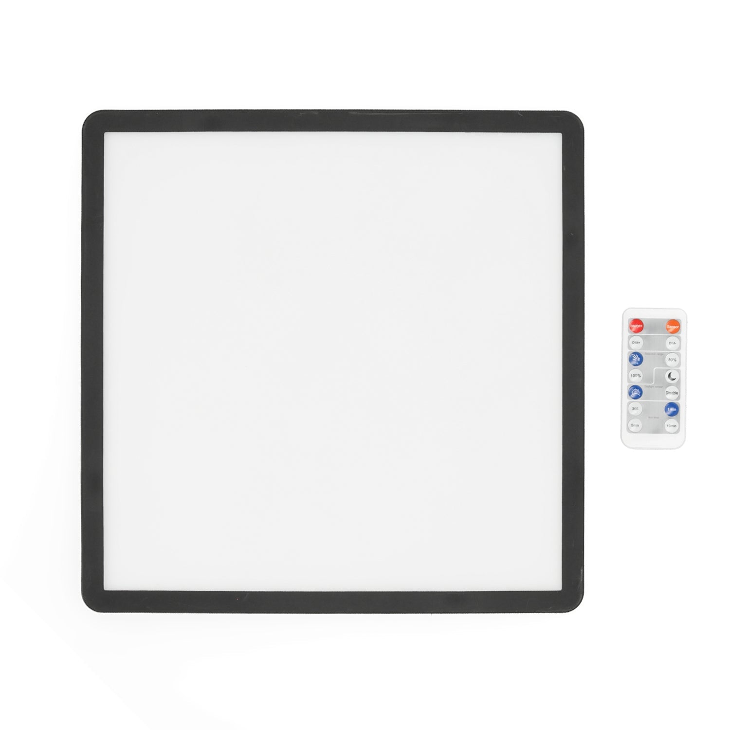 Lampa sufitowa LED 18W z czujnikiem ruchu i zmierzchu, 3 barwy światła CCT, IP54 + pilot | inteligentny plafon - LAITICA