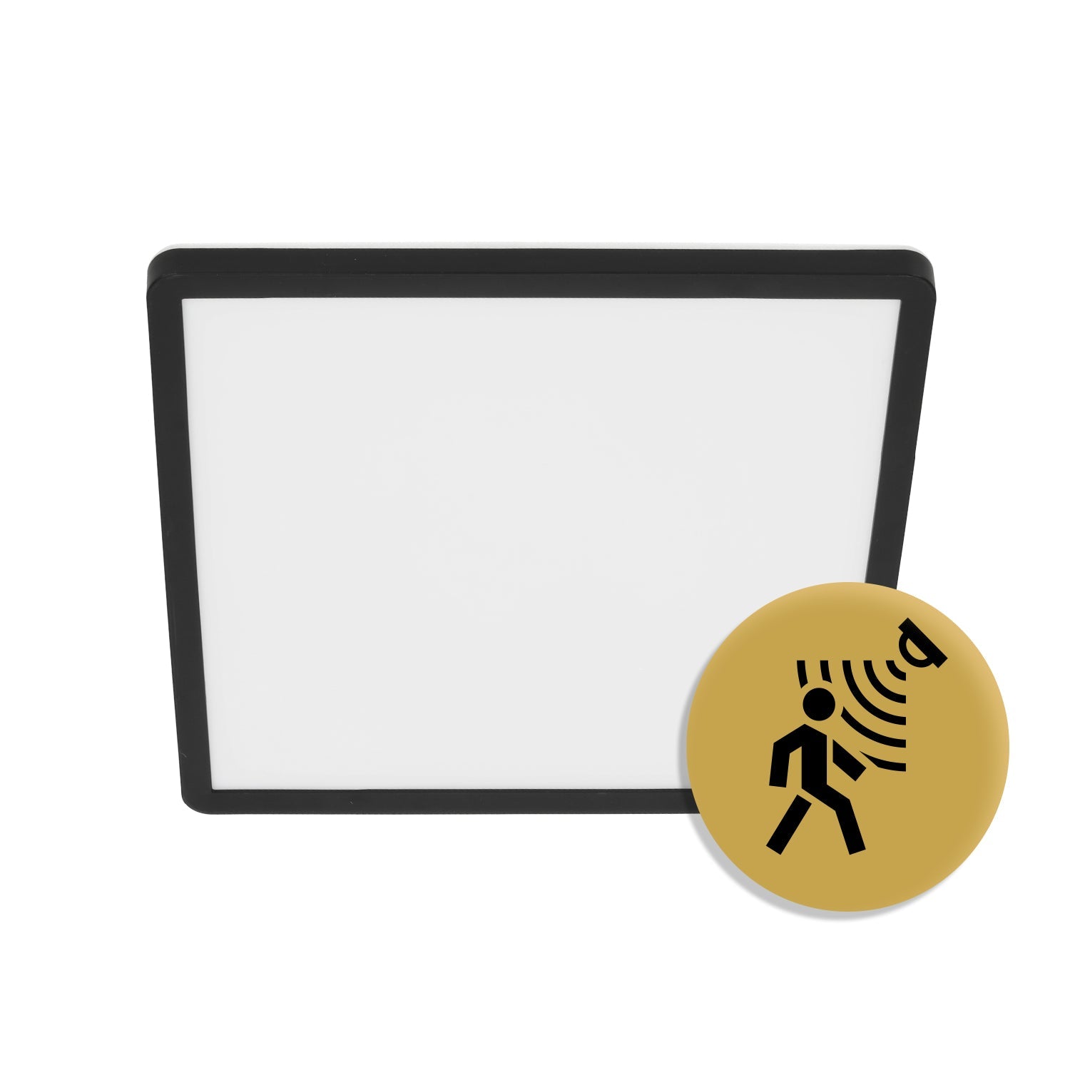 Lampa sufitowa LED 18W z czujnikiem ruchu i zmierzchu, 3 barwy światła CCT, IP54 + pilot | inteligentny plafon - LAITICA