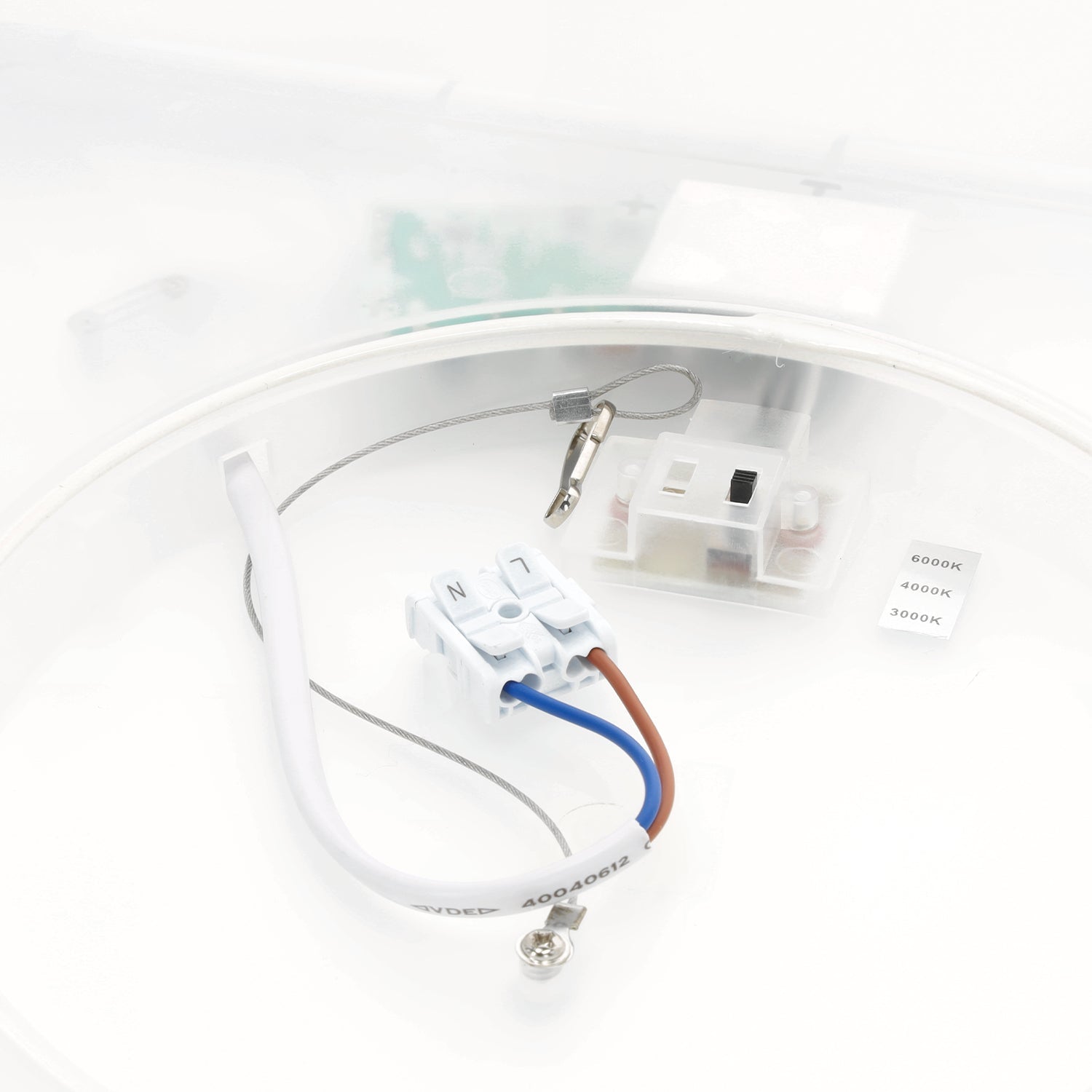 Lampa sufitowa LED 18W z czujnikiem ruchu i zmierzchu, 3 barwy światła CCT, IP54 + pilot | inteligentny plafon - LAITICA