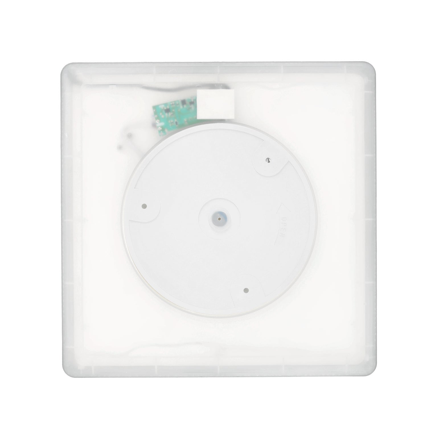 Lampa sufitowa LED 18W z czujnikiem ruchu i zmierzchu, 3 barwy światła CCT, IP54 + pilot | inteligentny plafon - LAITICA